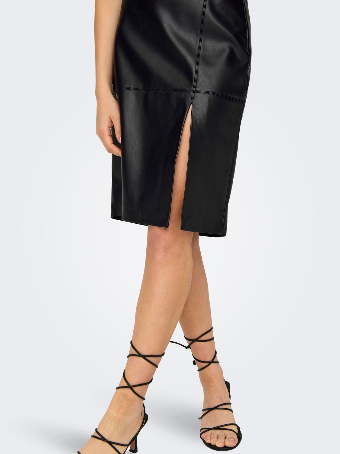 ONLY Lederimitatrock »ONLNEWOLINE FAUX LEATHER SKIRT CC OTW«