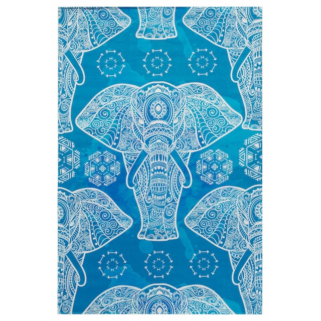 Böing Carpet Kinderteppich »Lovely Kids 411«, rechteckig, Motiv Elefant  Mandala, Kinderzimmer bequem und schnell bestellen