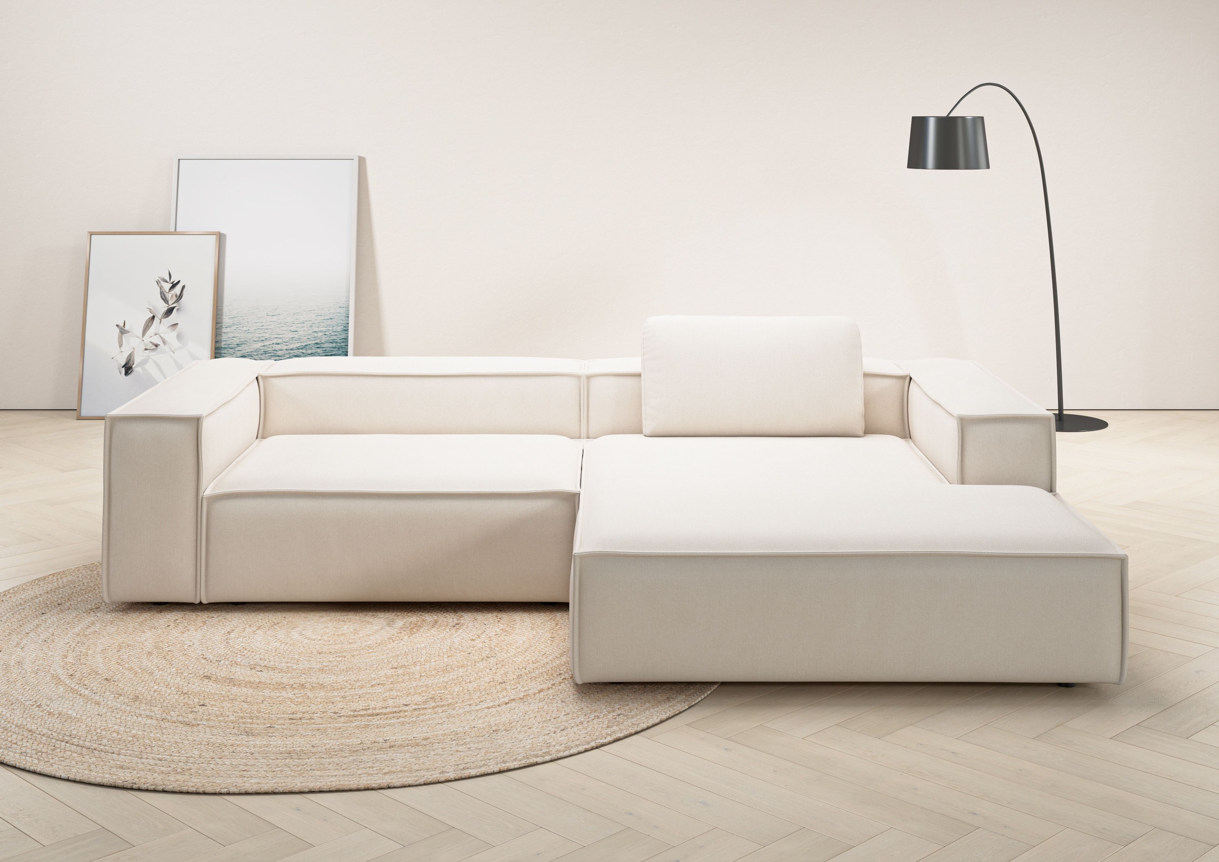 Places of Style Ecksofa »Watertown, modernes XXL L-Form, 306 cm breit«, Gro günstig online kaufen
