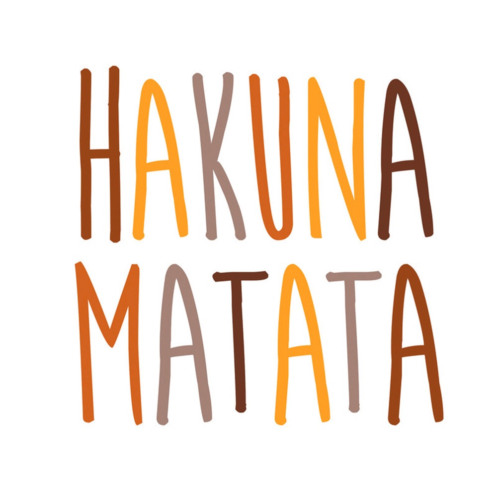 A.S. Création Leinwandbild »Hakuna Matata 2 - Wandbild Weiß Braun Keilrahme günstig online kaufen