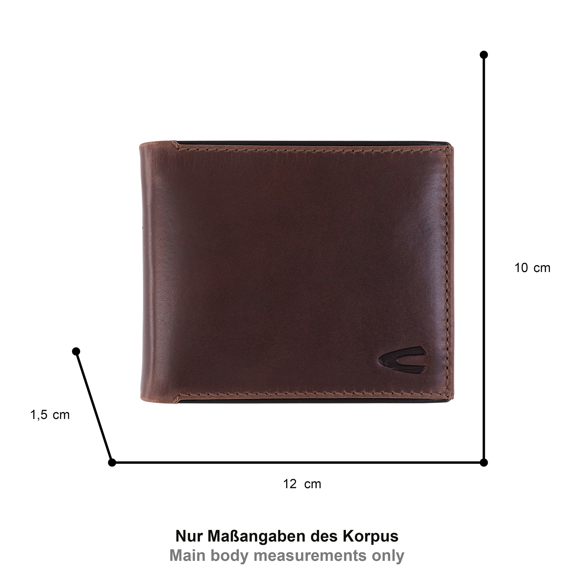 camel active Geldbörse »Cruise« aus hochwertigem Rindsleder mit RFID Schutz