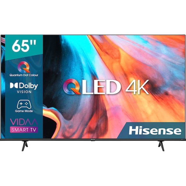Hisense QLED-Fernseher »65E77HQ«, 164 cm/65 Zoll, 4K Ultra HD, Smart-TV,  HDR10, HDR10+ decoding, HLG, 60Hz Panel, Alexa Built-in, VIDAA Voice auf  Rechnung bestellen