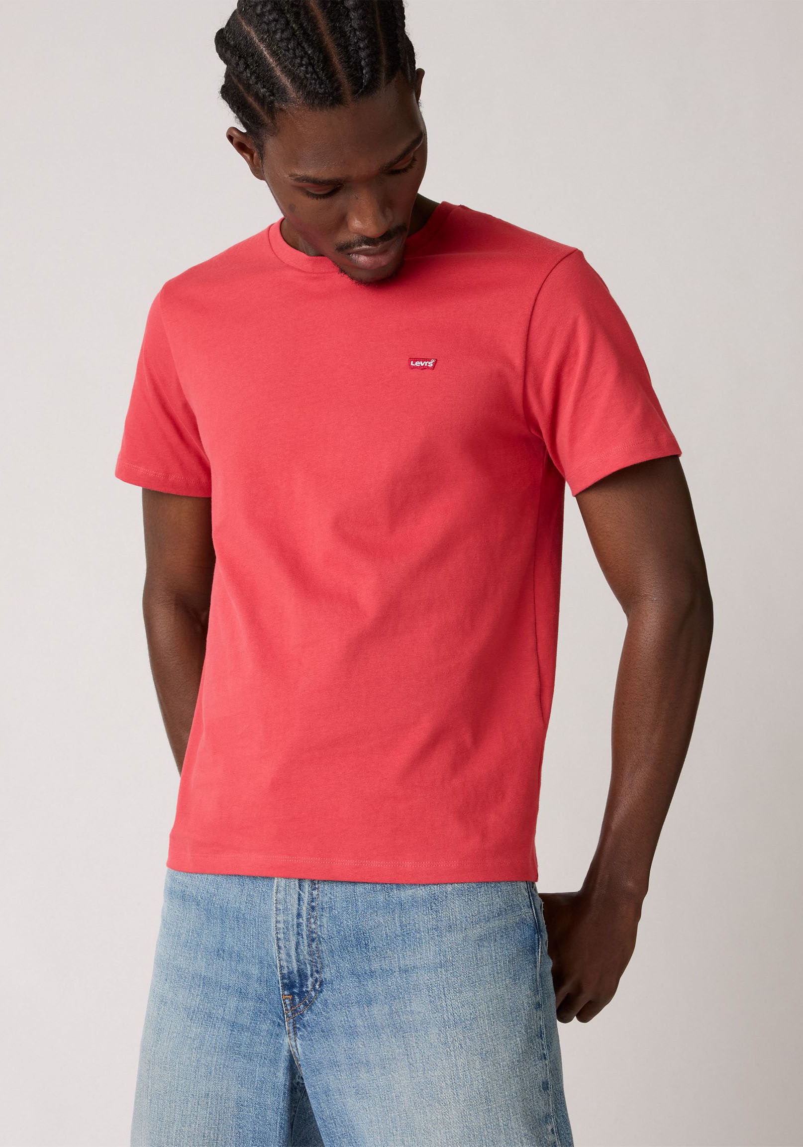 T-Shirt "ORIGINAL HM TEE" mit Logo Print, Gr. S, JALAPENO