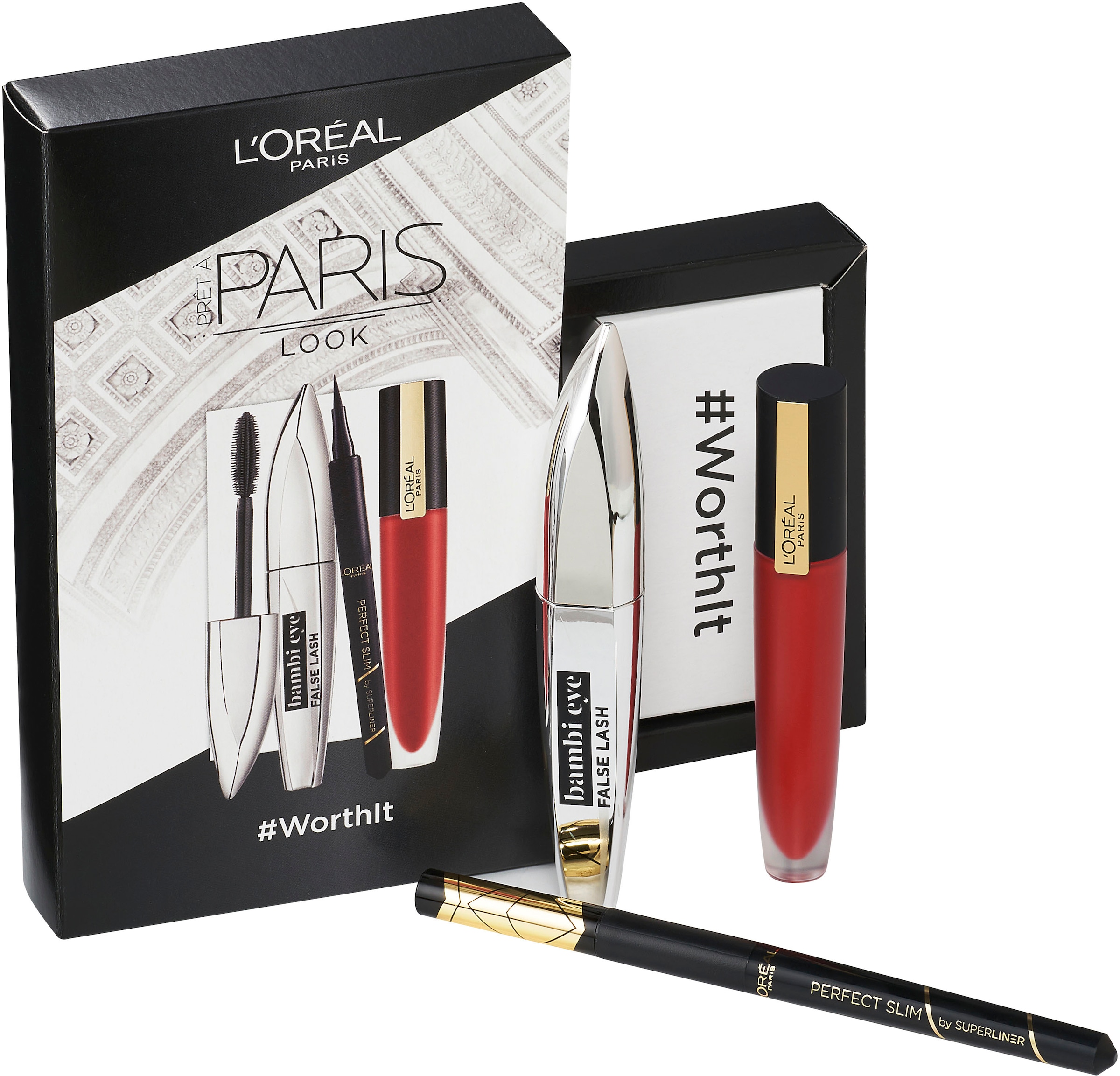 L'ORÉAL PARIS Augen-Make-Up-Set »Bambi + Rouge Signature + Liner«, (3 tlg.)  bequem kaufen
