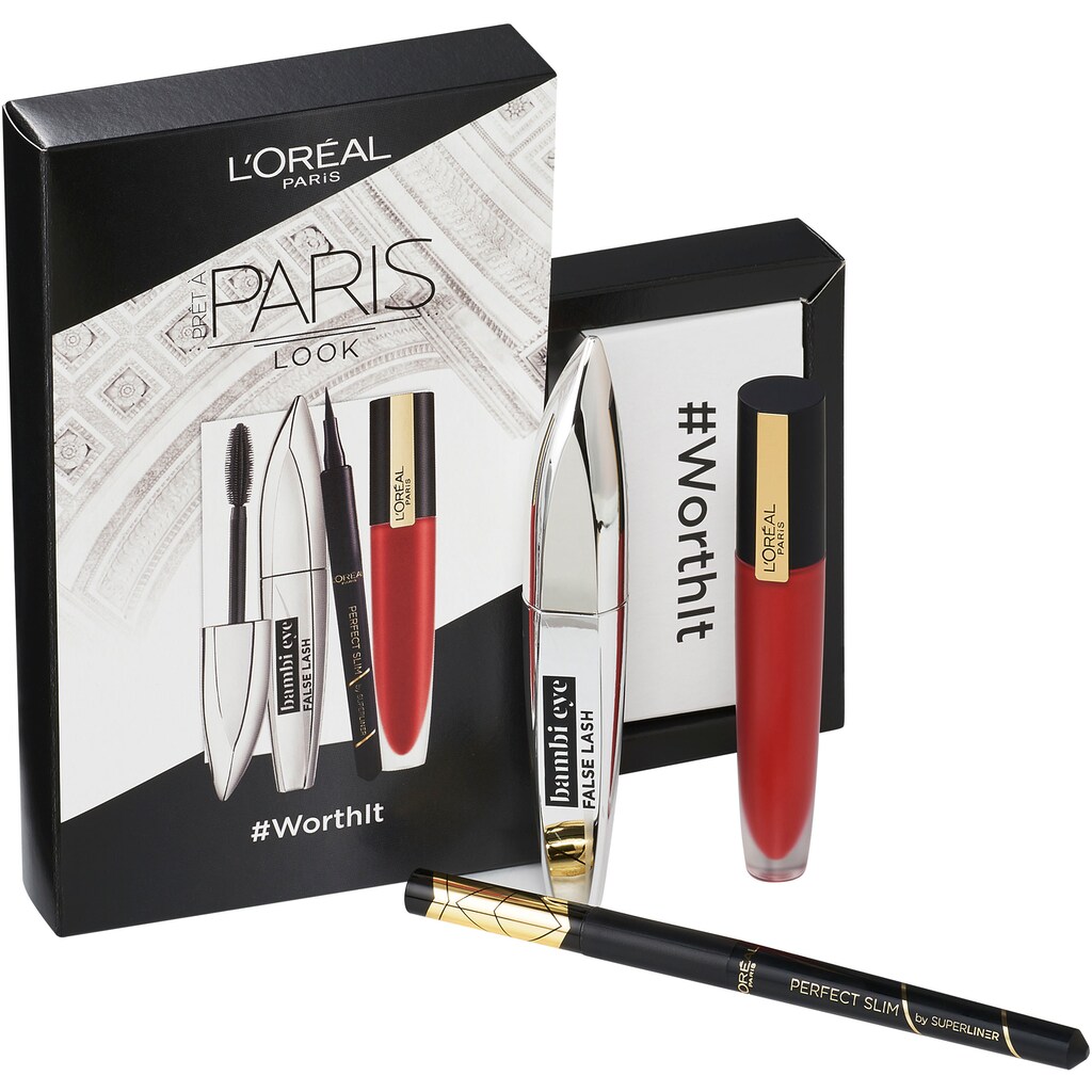 L'ORÉAL PARIS Augen-Make-Up-Set »Bambi + Rouge Signature + Liner«, (3 tlg.)