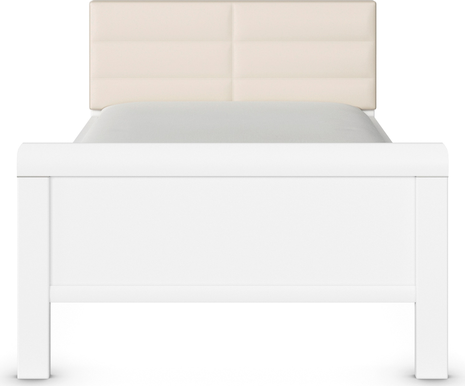 rauch Bett »Bett Einzelbett Stollenbett EVELYN«, in Komforthöhe mit Polsterkopfteil in elegantem Stil MADE IN GERMANY