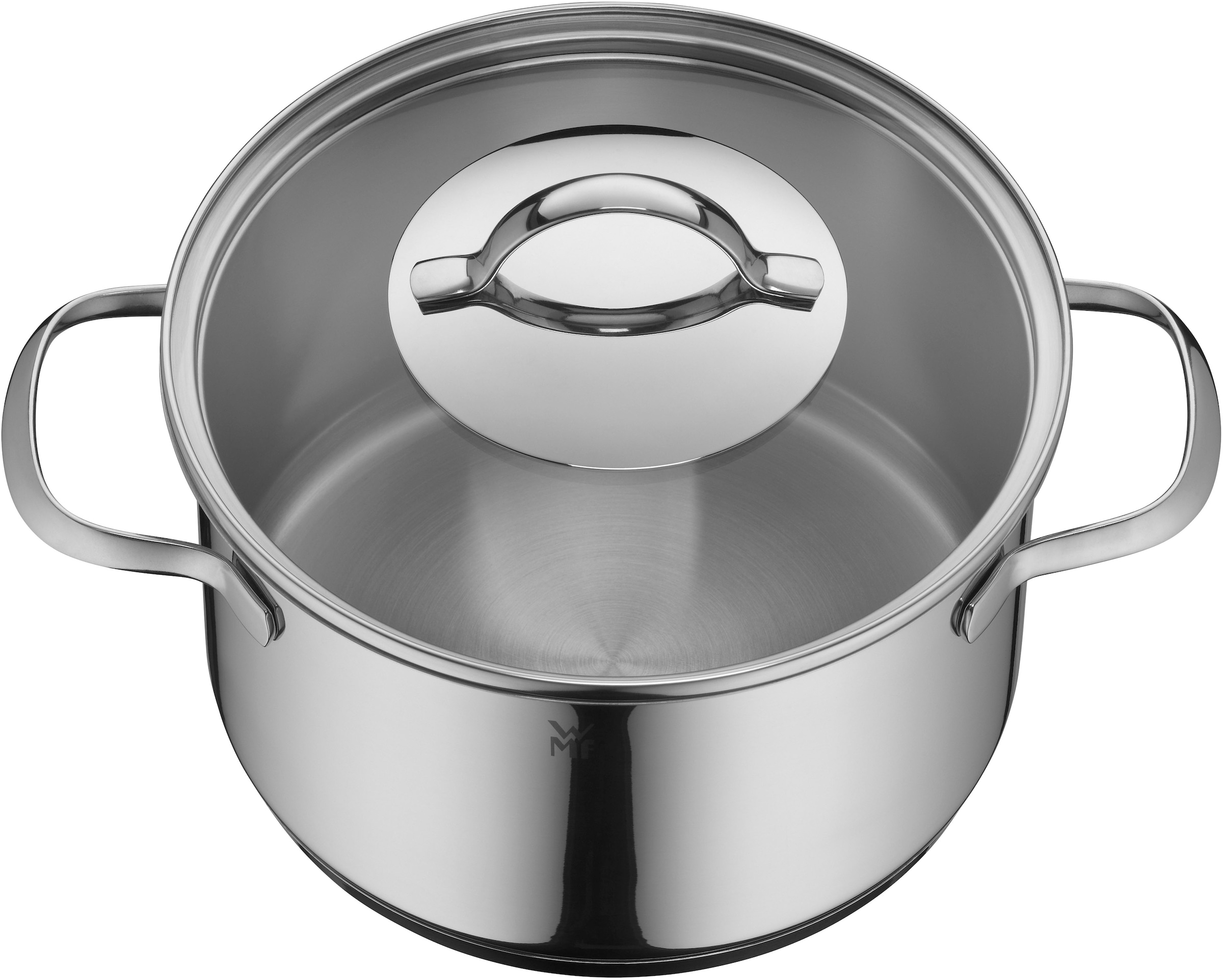 WMF Fleischtopf »Provence Plus«, Cromargan® Edelstahl Rostfrei 18/10, (2 tlg.), breiter Schüttrand, elegant, langlebig, spülmaschinengeeignet