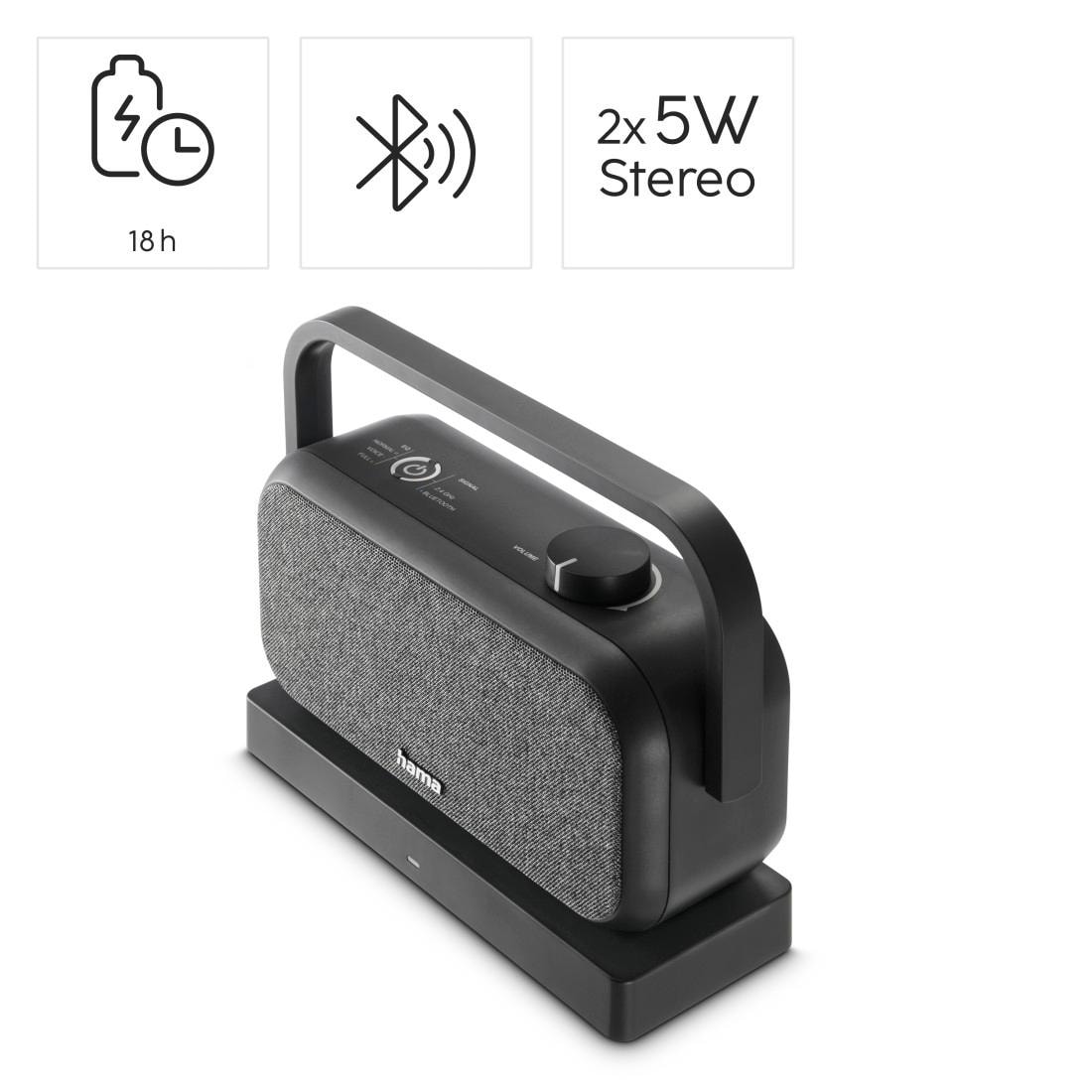 Hama Lautsprecher »Kabelloser TV-Lautsprecher (Funklautsprecher 2,4GHz, Voice-Mode, 2x5W)«, Bluetooth