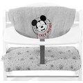 Hauck Kinder-Sitzauflage »Deluxe, Mickey Mouse grey«, (2 tlg.), für ALPHA+ Holzhochstuhl und weitere Modelle