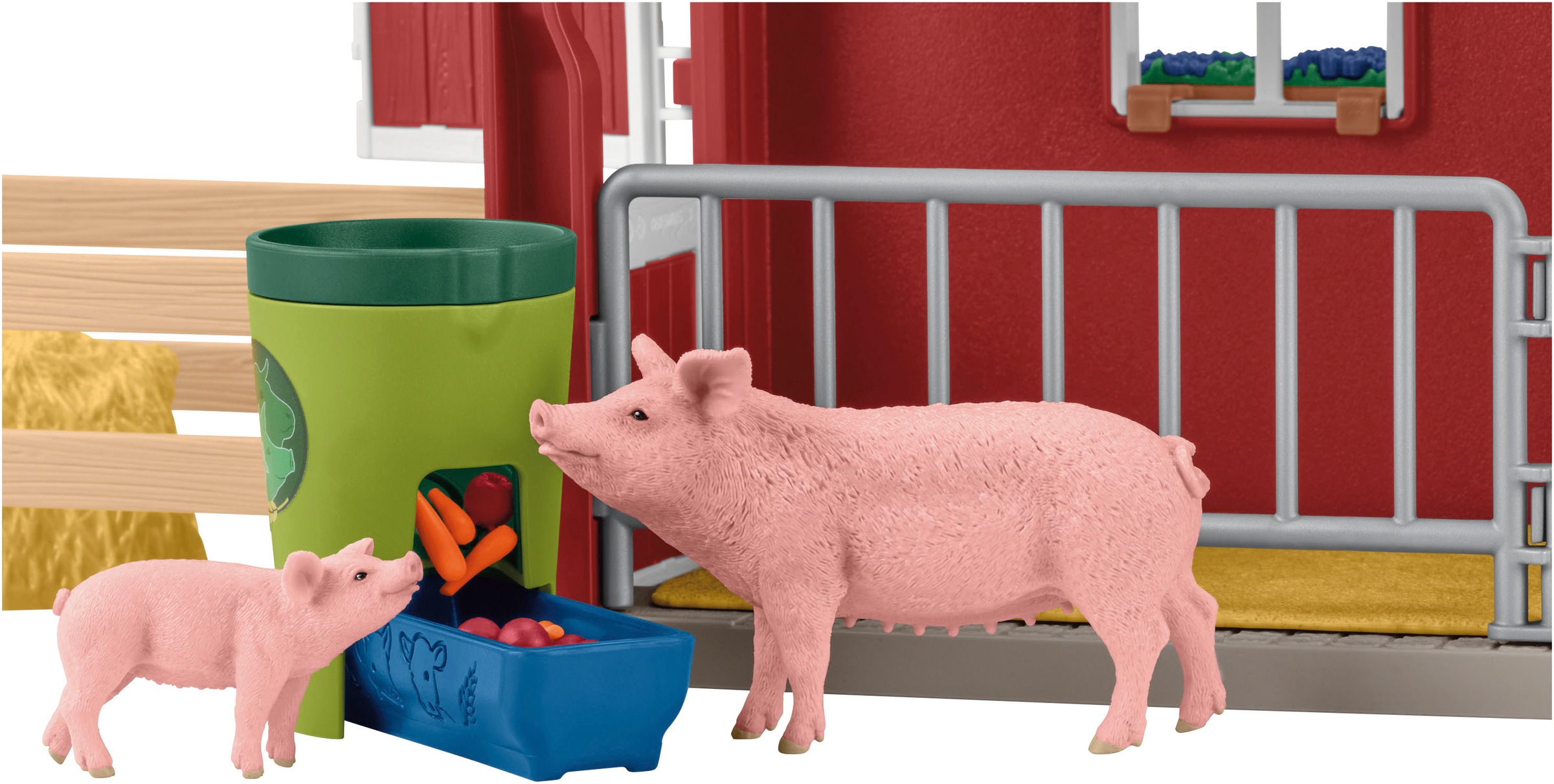 Schleich® Spielwelt »FARM WORLD, Große Farm rot (42606)«, Made in Europe