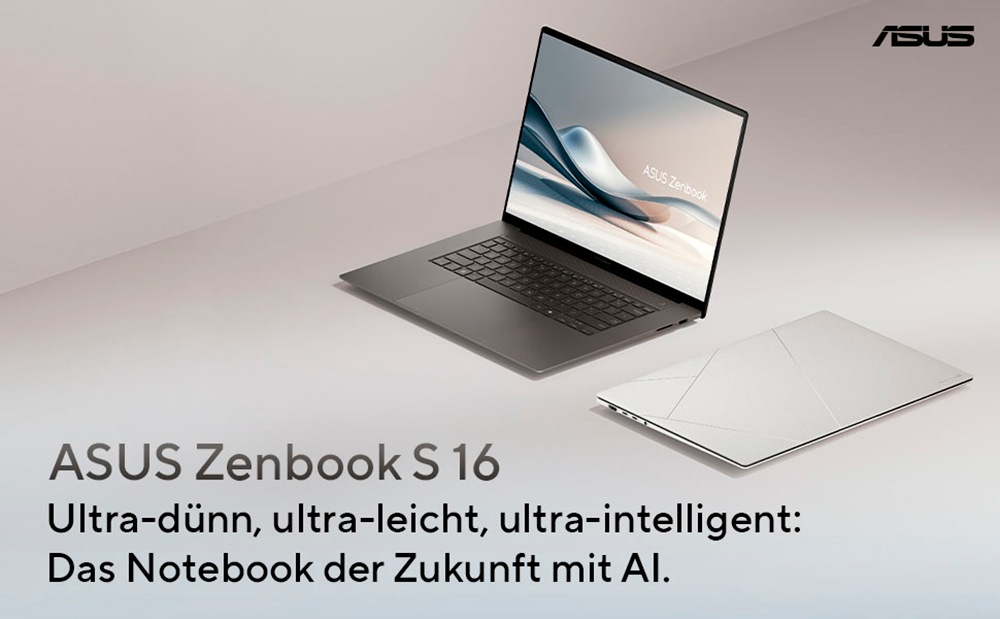 Asus Notebook »Zenbook S 16 UM5606WA-RK024W«, 40,6 cm, / 16 Zoll, AMD, Ryzen™ AI 9, Radeon Graphics, 1000 GB SSD