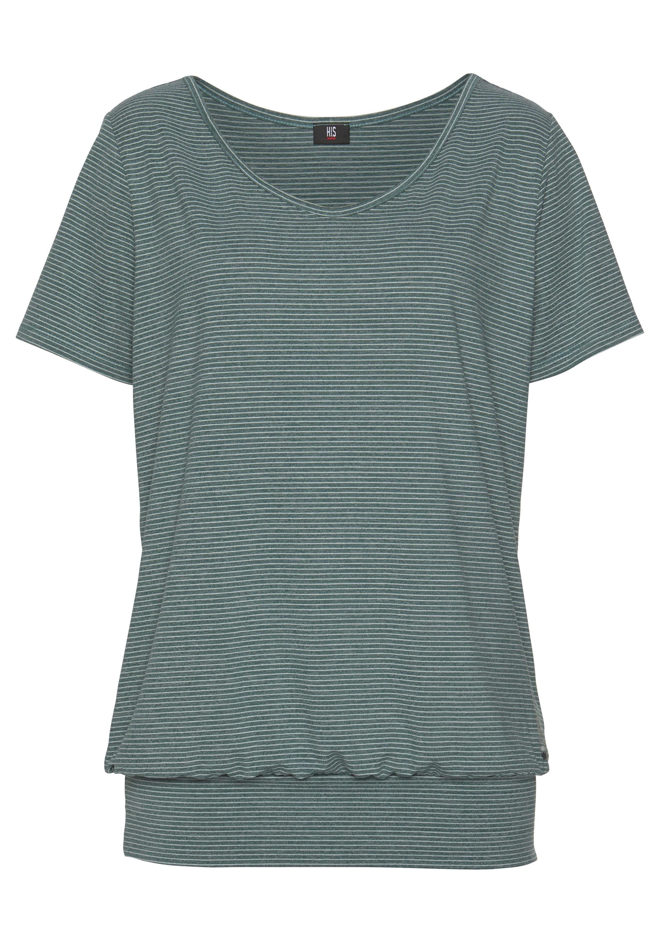 H.I.S T-Shirt Spar-Set, 2er-Pack,  Kurzarm,  figurumspielende Passform,  aus elastischem Single-Jersey