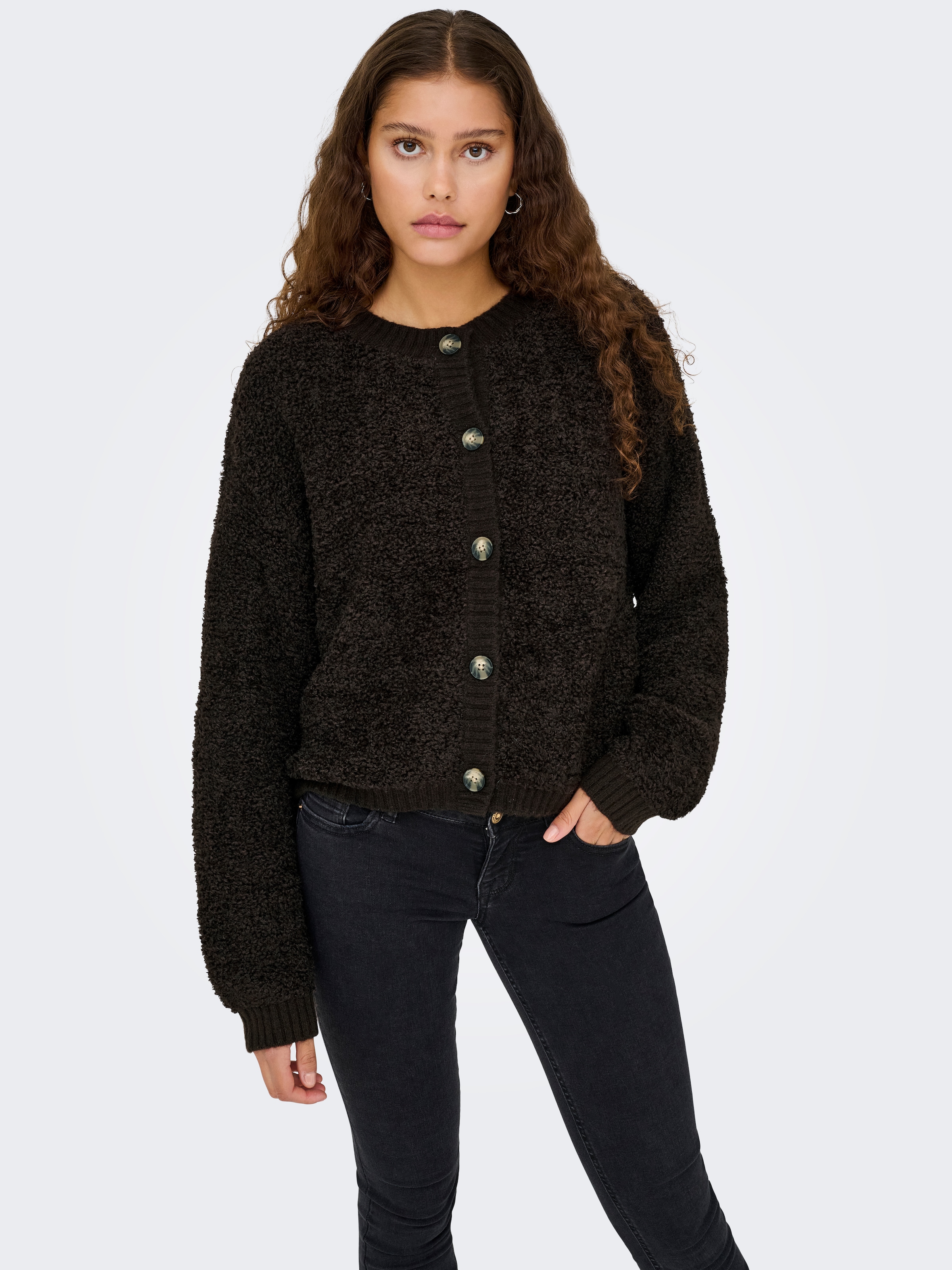 JDY Strickjacke »JDYEIRA LIFE L/S O-NECK CARDIGAN KNT« Materialmix