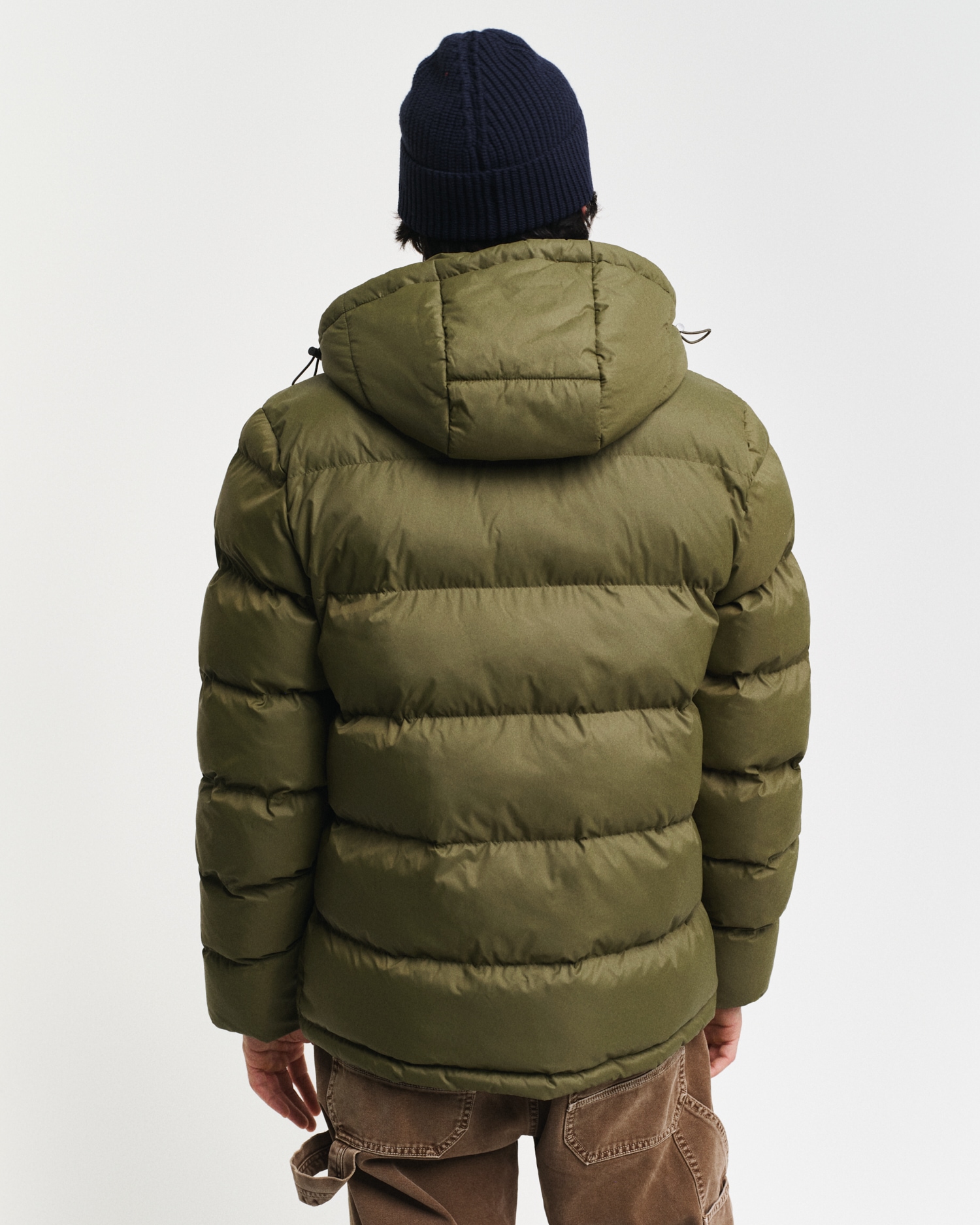 Gant Steppjacke »ACTIVE CLOUD JACKET«, mit Kapuze, Mit Windschutz-Bündchen, Silikon-Markenbadge