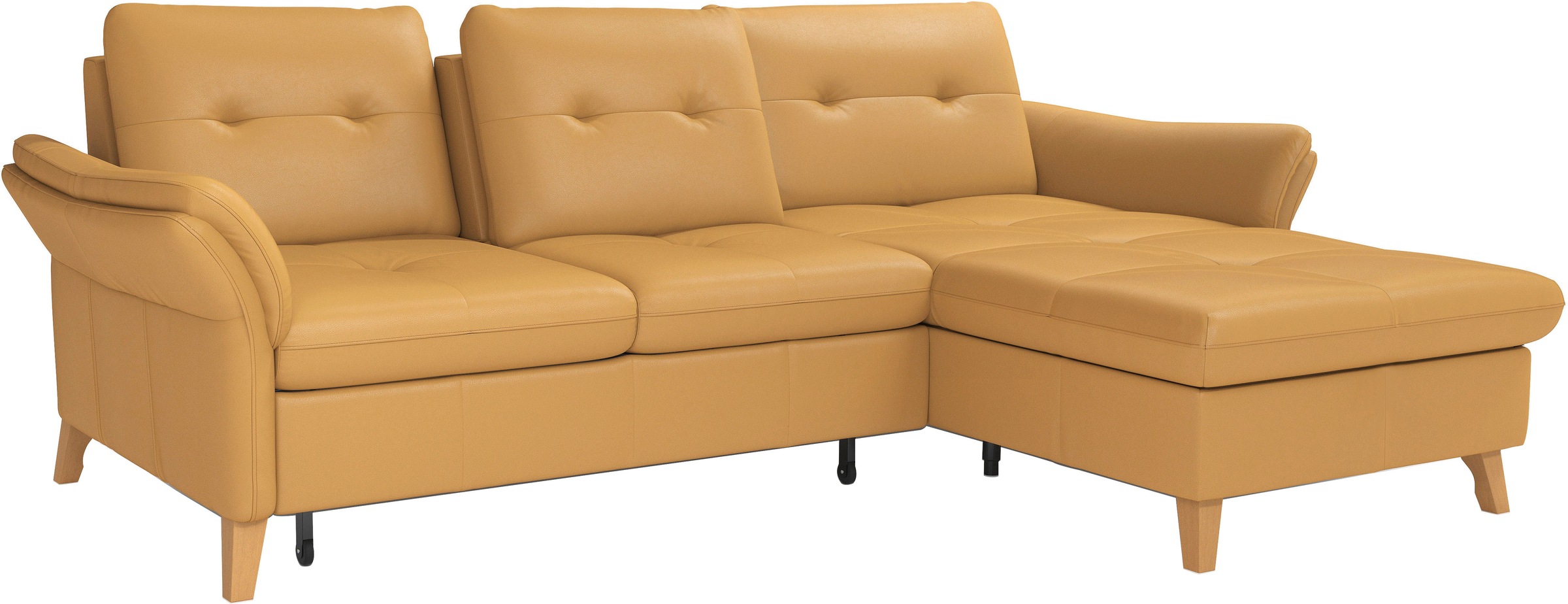 sit&more Ecksofa »Göteborg«, Sitztiefenverstellung und Federkern, wahlweise mit Bettfunktion