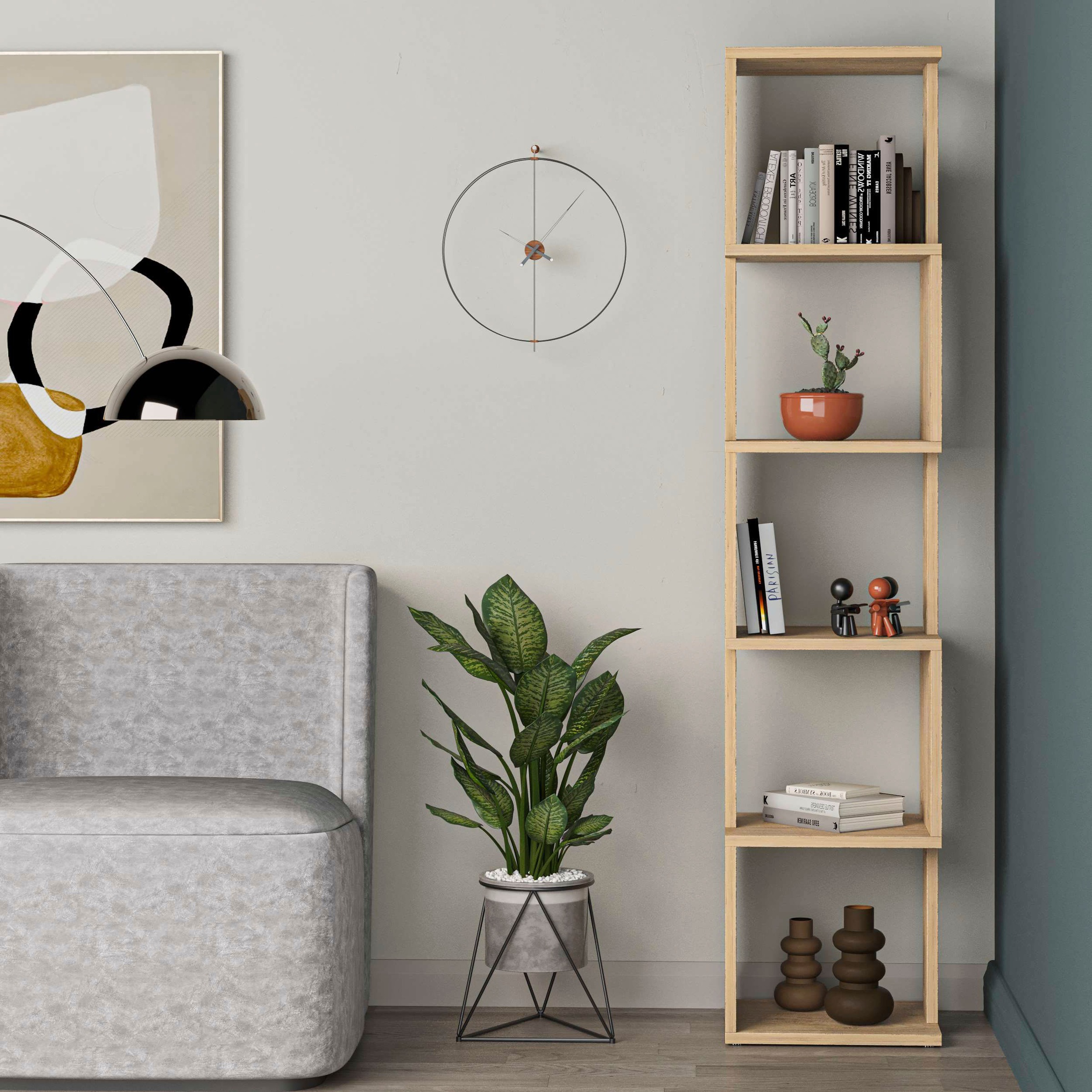 Decortie Bücherregal »Piri Bücherregal«, (Packung), Leichte Montage, Lageru günstig online kaufen