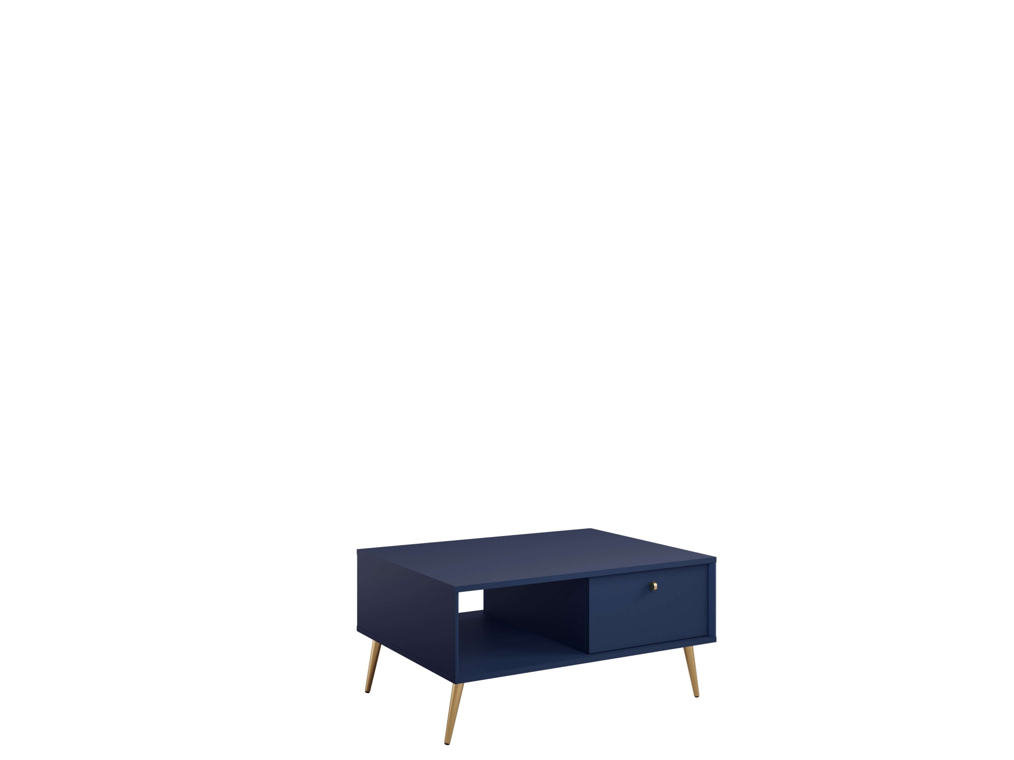 Home affaire Couchtisch »ROMILDA Kaffeetisch mit viel Stauraum, 87x66cm, modernes Design« Beistelltisch mit zusätzlichen Aufbewahrungsschränken, goldene Akzente