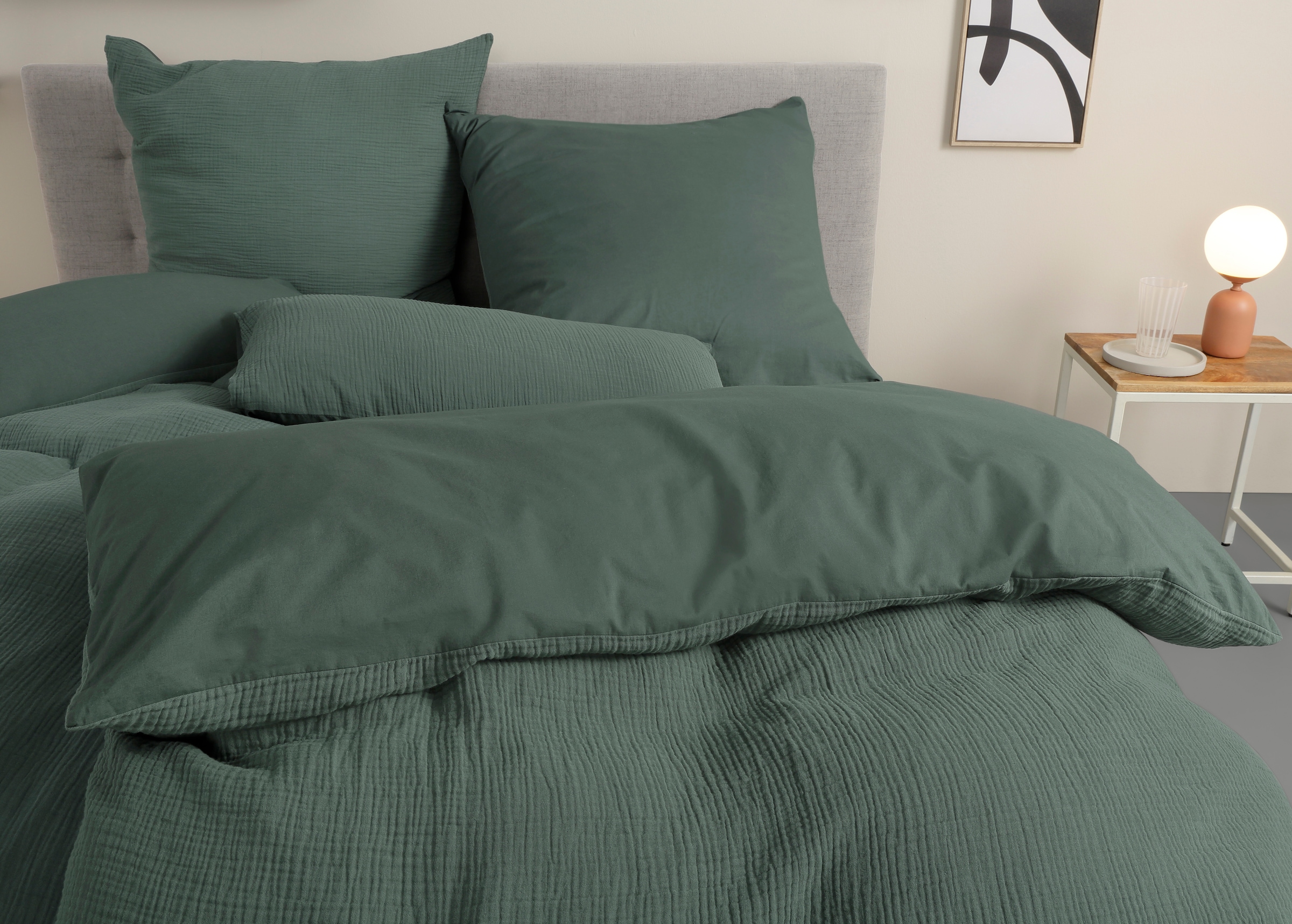 my home Wendebettwäsche »Sari3«, Bettwäsche aus 100% Baumwolle in weichem M günstig online kaufen