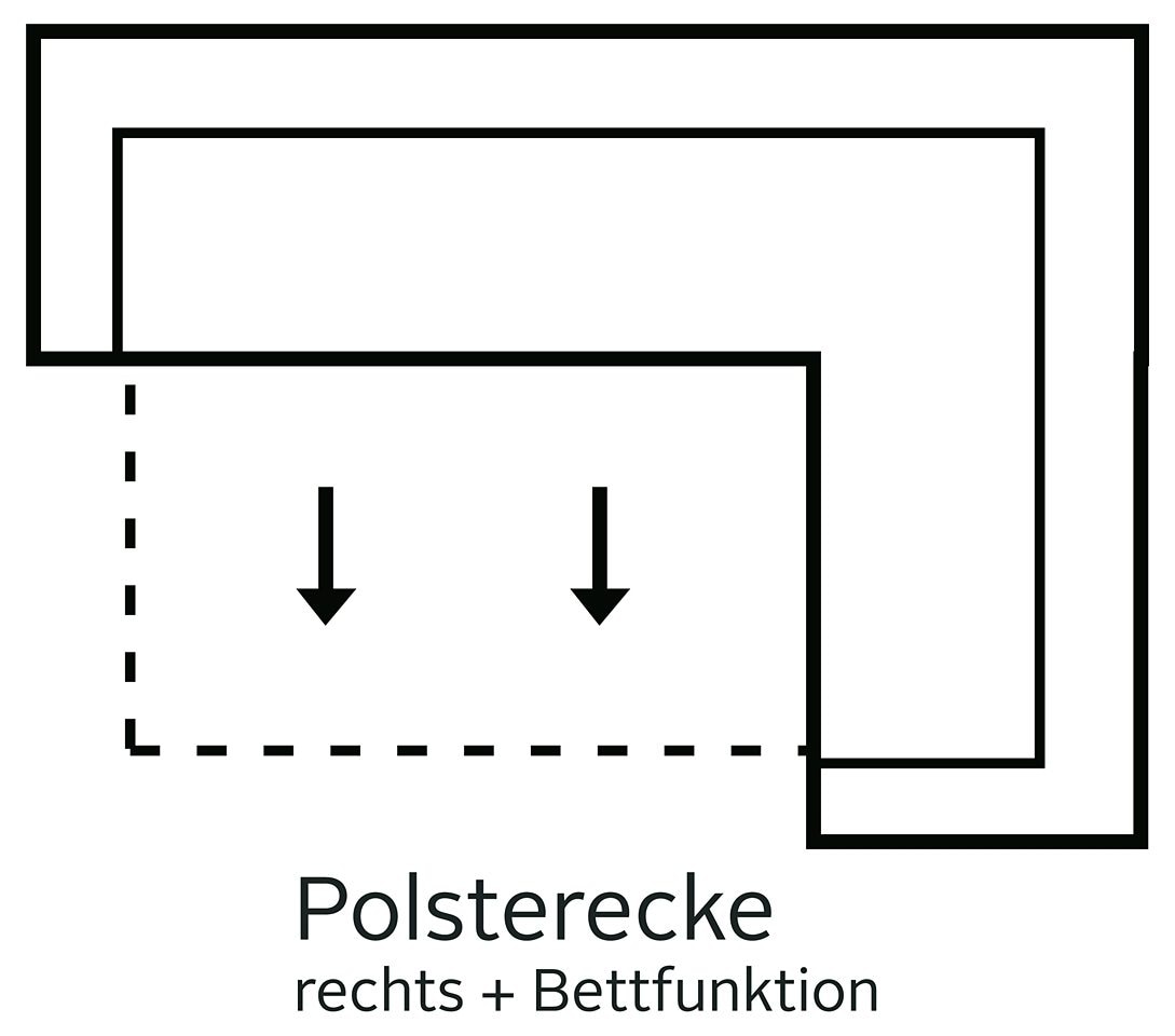 sit&more Ecksofa "Benson L-Form", wahlweise mit Bettfunktion günstig online kaufen