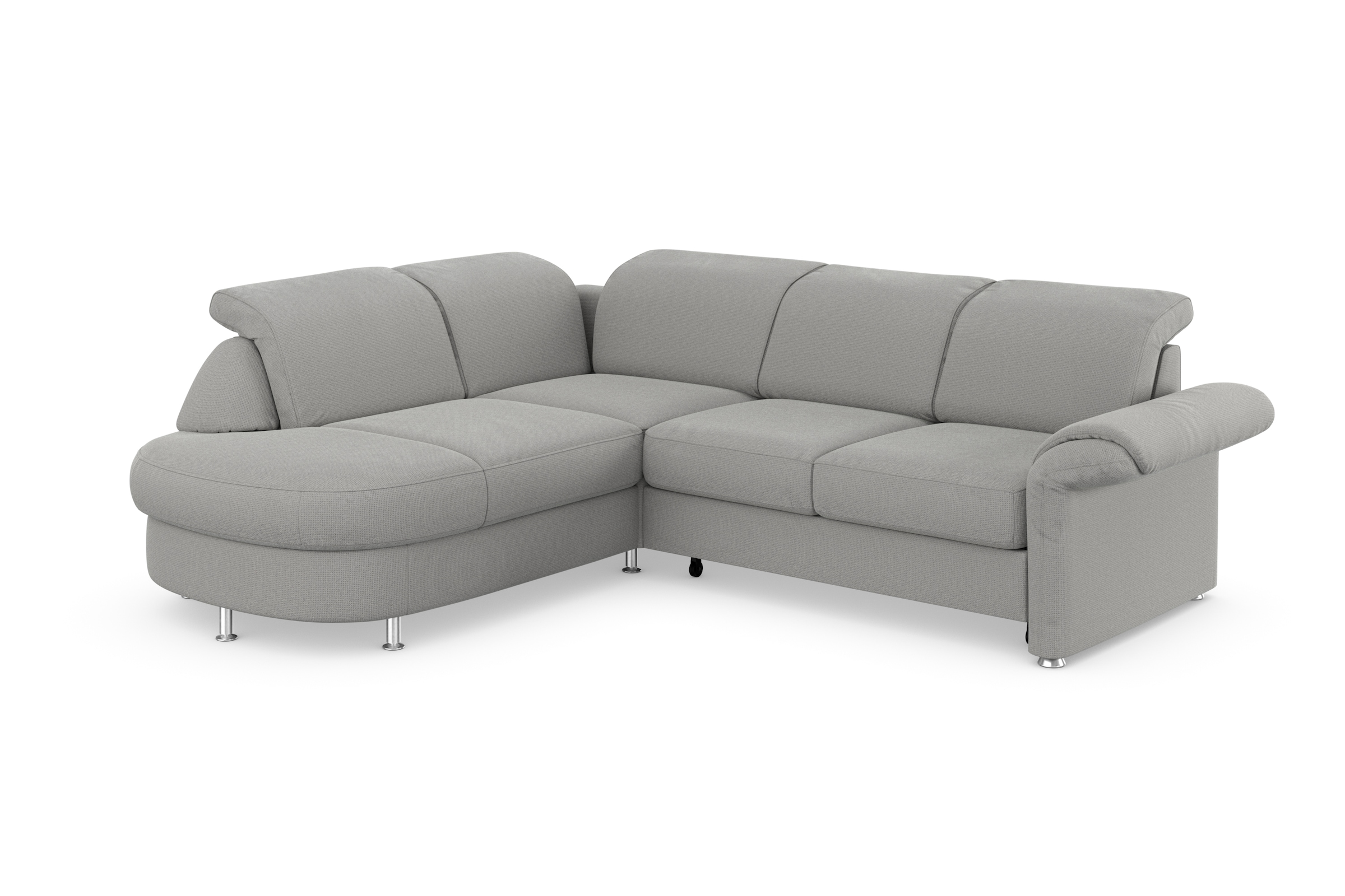 sit&more Ecksofa »Apulia L-Form«, wahlweise Bettfunktion, Bettkasten und Kopf- und Armteilverstellung