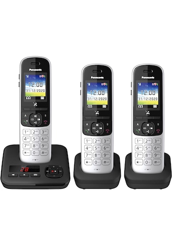 Panasonic Schnurloses DECT-Telefon »KX-TGH723 Trio«, (Mobilteile: 3), mit... kaufen