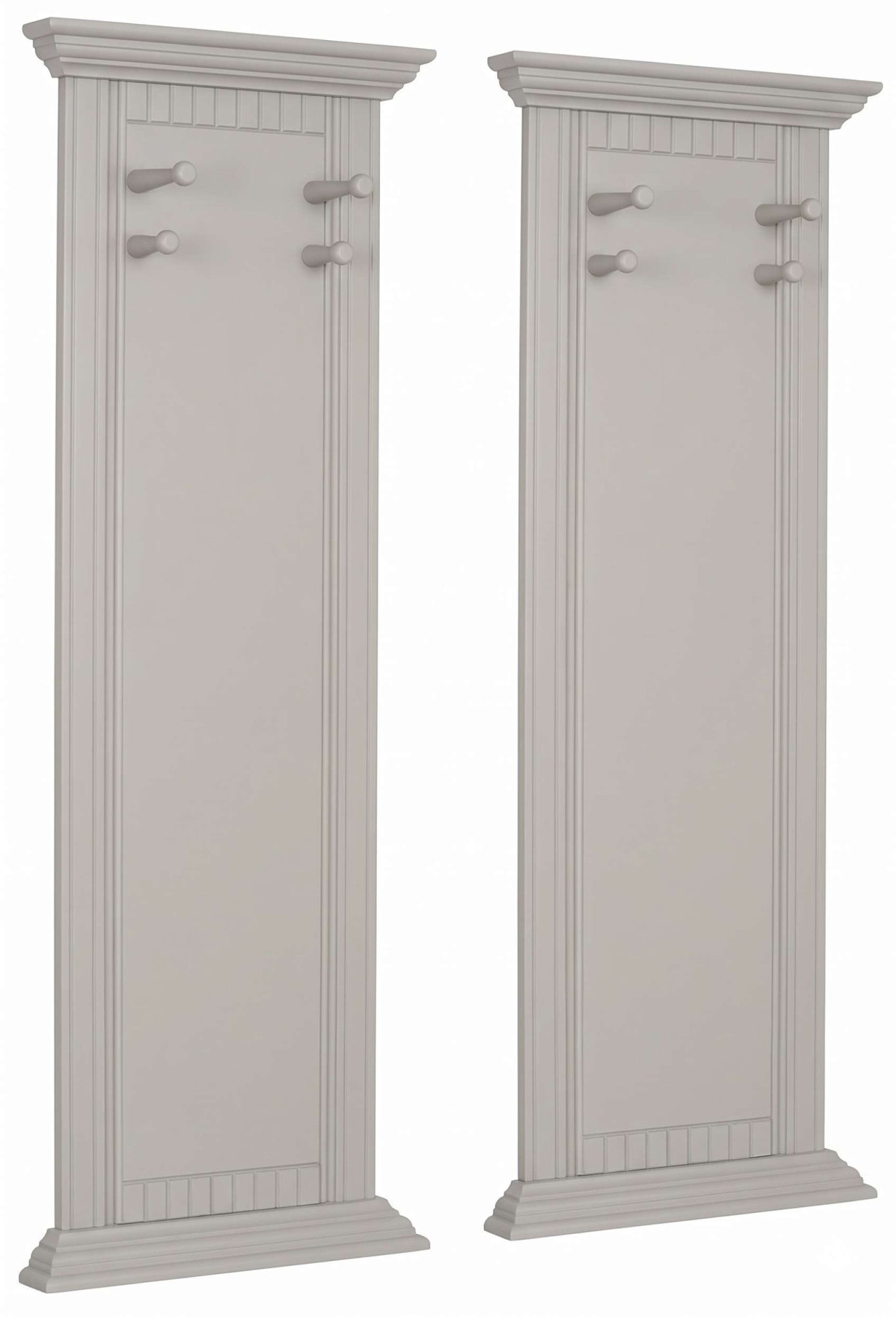 OTTO home Garderobenpaneel »Rustic, Set aus 2 Paneelen, Landhausstil« 2 Stk. tlg. aus massiver Kiefer, mit dekorativen Fräsungen