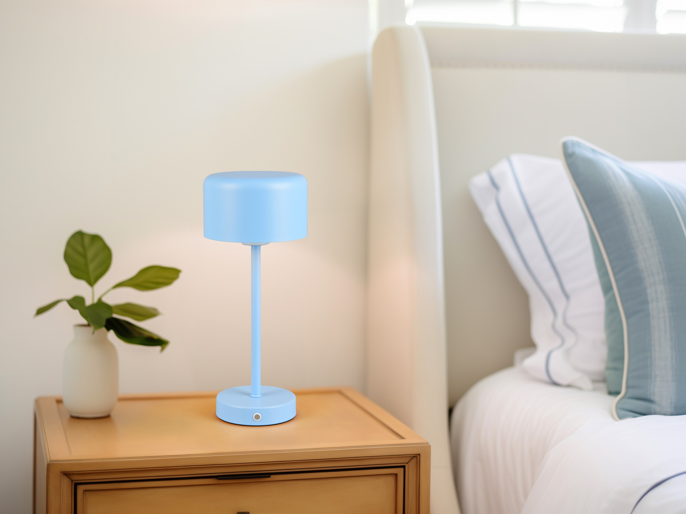 Lüttenhütt LED Tischleuchte »Abelke, Tischlampe Kinderzimmer mit USB-C Ladekabel, Touch-Sensor«, 1 flammig, Leuchtmittel LED-Board | LED fest integriert, dimmbar, Höhe 30cm, Kinder Lampe warmweiß Leselampe, Akkuleuchte, Akku