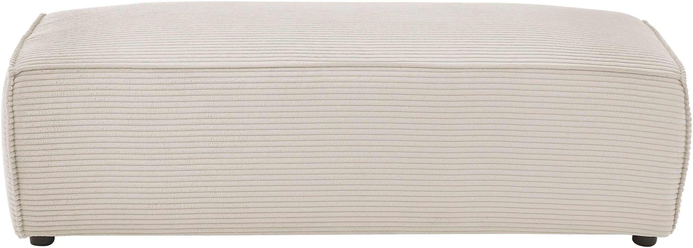 Home affaire Hocker »NEU: SHERWOOD XXL, Polsterhocker, Cord, Webstoff«, rechteckig, bequemer Sitzkomfort, 130/60/44 cm, Krokodilverbinder
