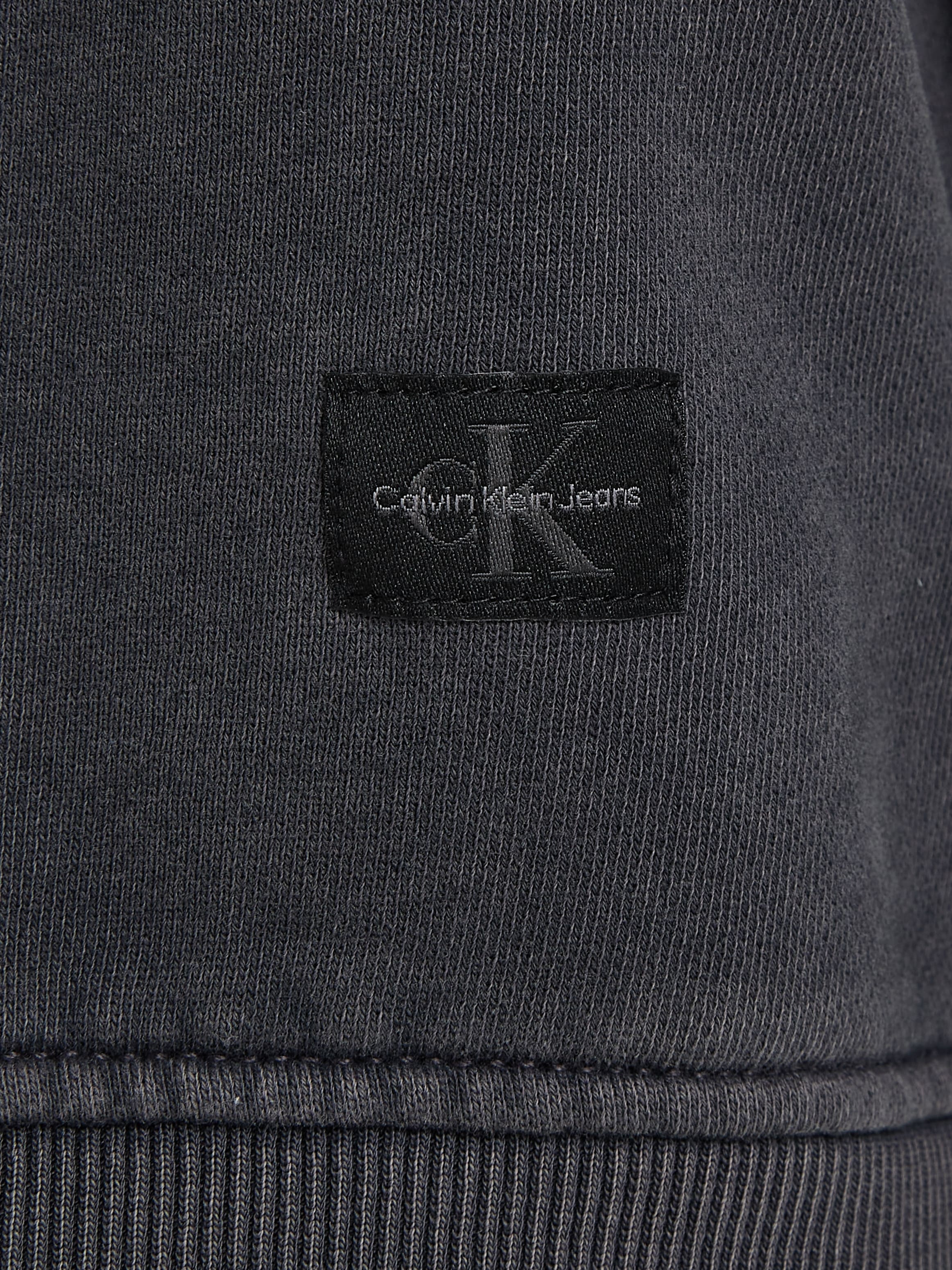 Calvin Klein Jeans Sweatshirt »WASHED WOVEN LABEL CREW NECK«, mit Logopatch