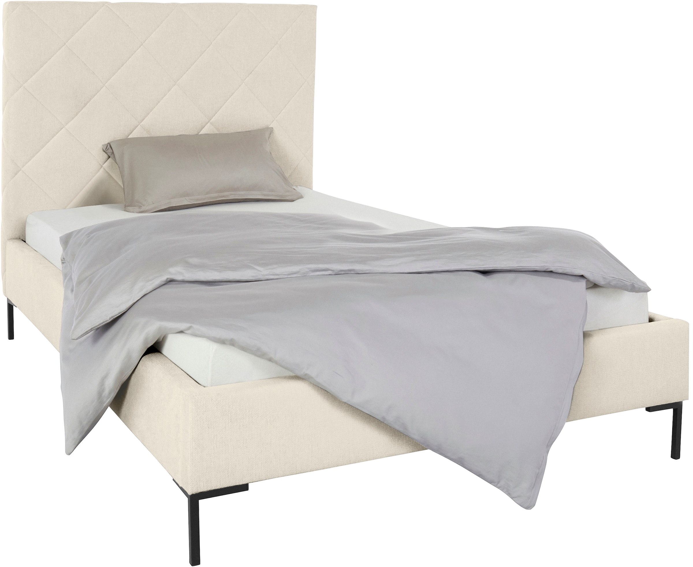 Guido Maria Kretschmer Home&Living Polsterbett »Charlott«, Modernes Polsterbett mit oder ohne Lattenrost