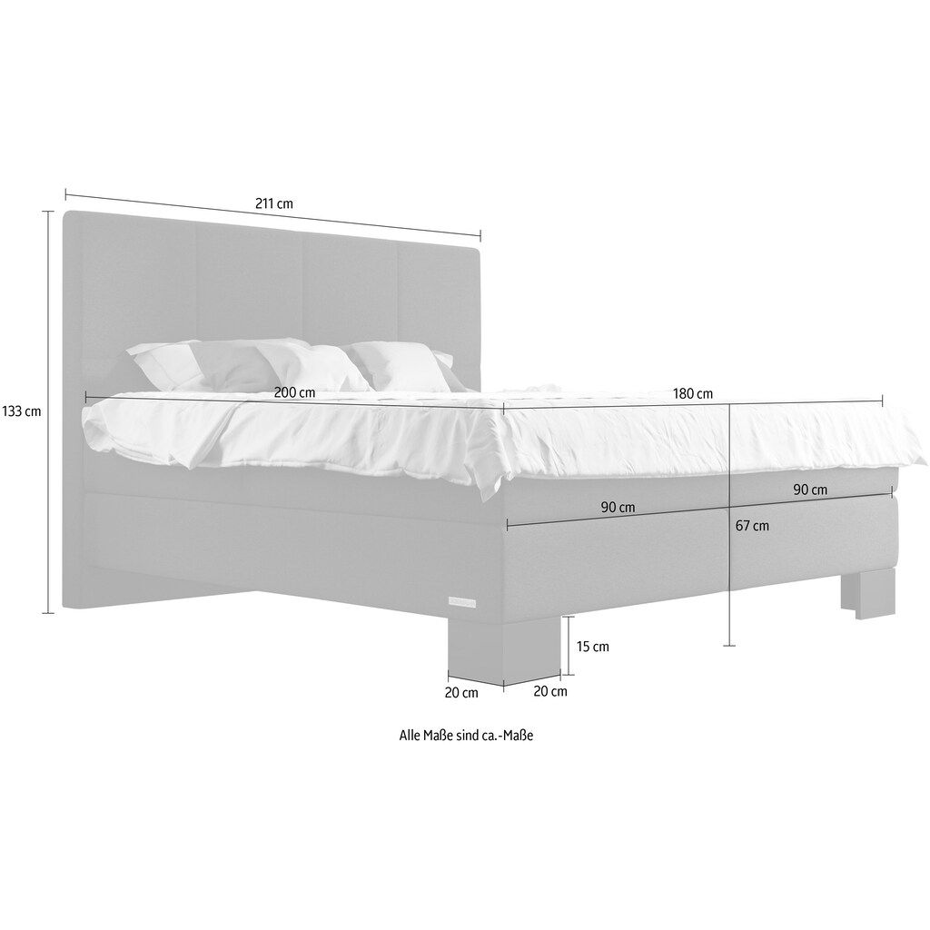 Schlaraffia Boxspringbett »Saga Jubiläumsedition«, wahlweise inkl. GELTEX® Topper oder BULTEX® Topper