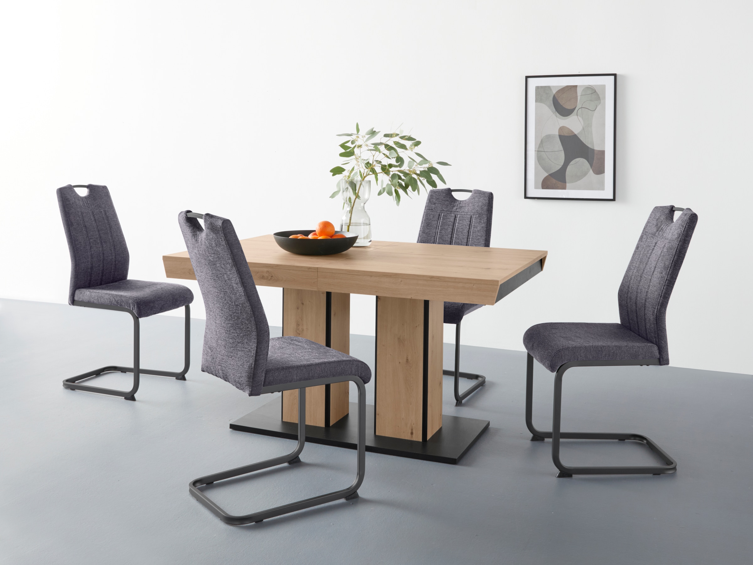 HELA Essgruppe »Tisch ausziehbar 140 -220 cm,« Set, 5 Stk. tlg. Belastbarke günstig online kaufen