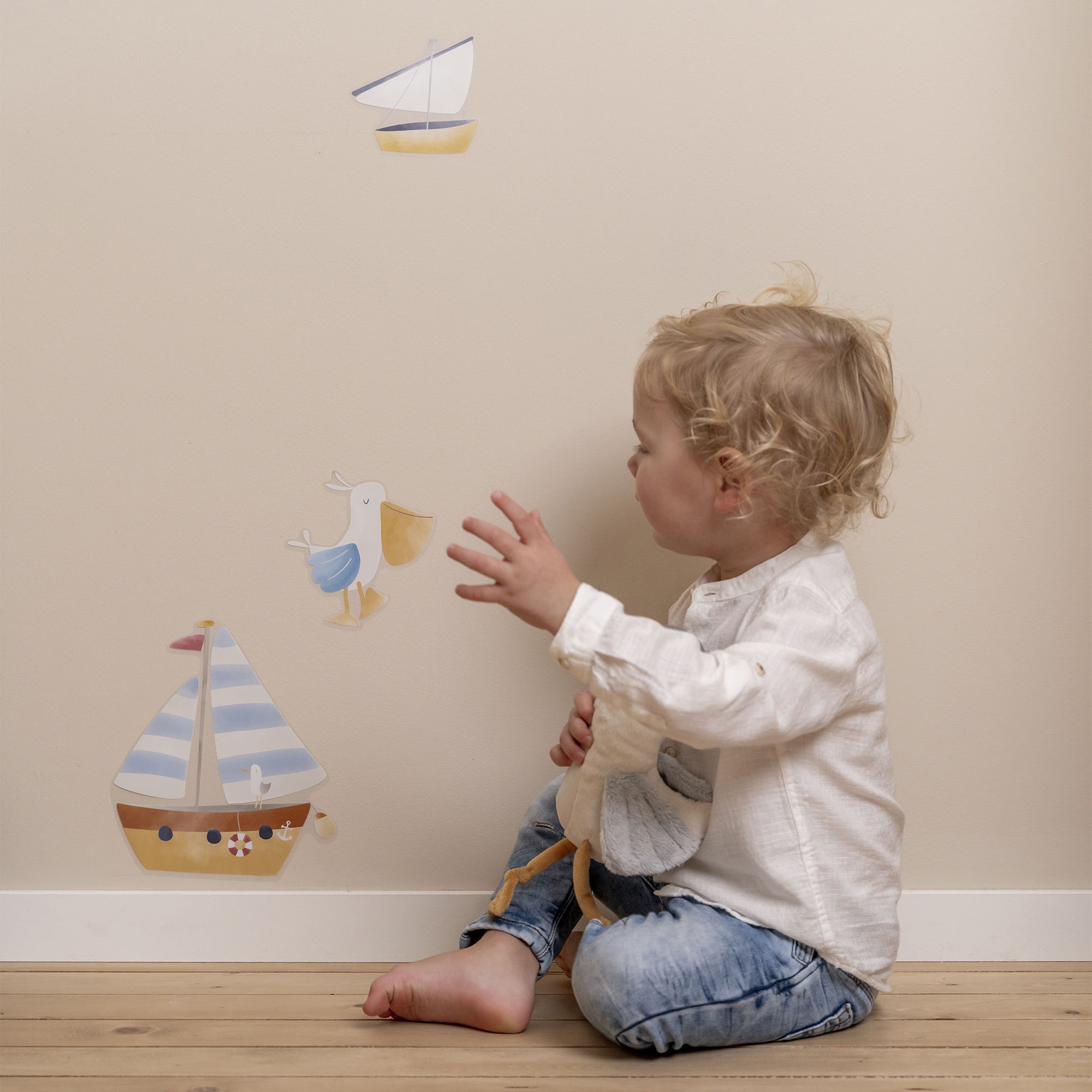 LITTLE DUTCH Wandtattoo »Little Dutch Selbstklebende Wandtattoo Set Sailors Bay«, (Set, 2 St.)