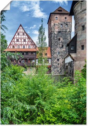 Artland Wandbild »NÜRNBERG Weinstadel WasserturmHenkersteg«, Nürnberg, (1 St.), in... kaufen