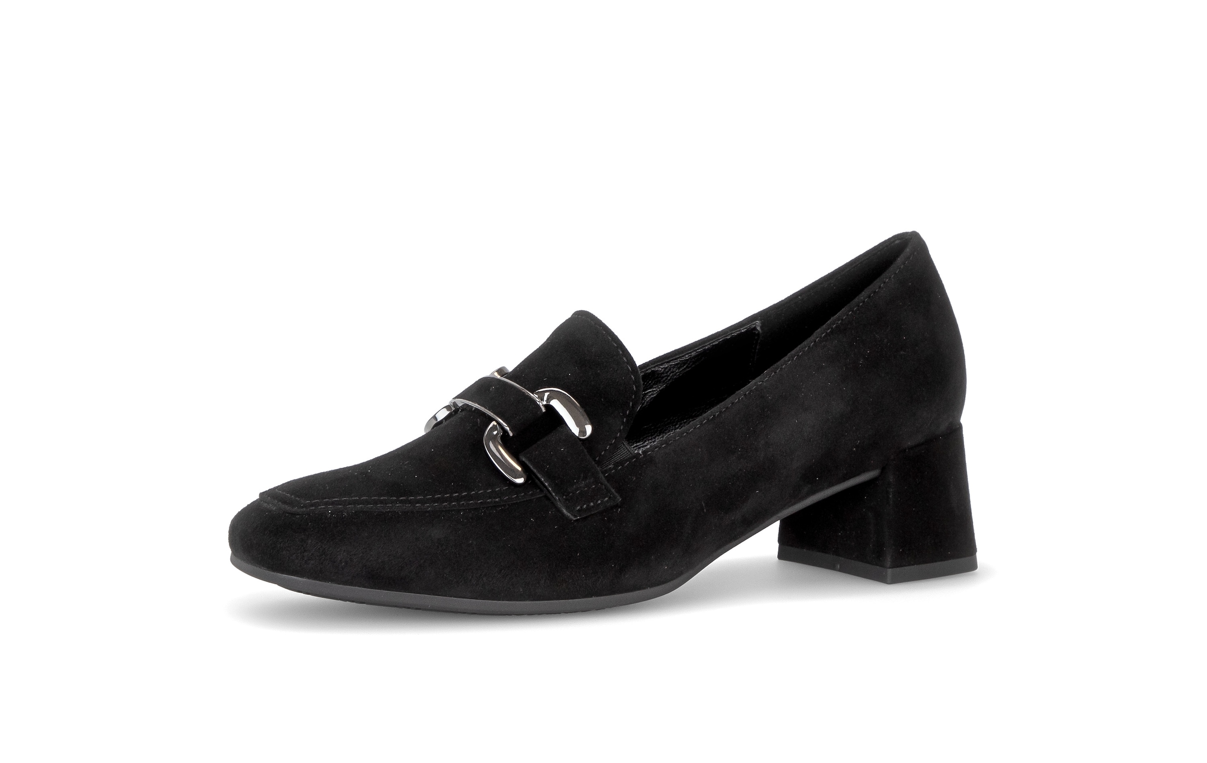 Gabor Pumps  Blockabsatz, Abendschuh, Businessschuh mit edler Zierspange, Weite G