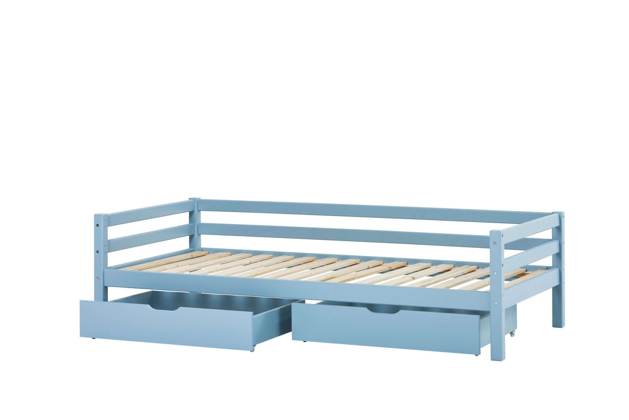 Hoppekids Daybett »Kinderbett ECO Dream, Einzelbett, Juniorbett 90x200«, (Bett), Weiß, Grün, Blau, Rosa, Grau