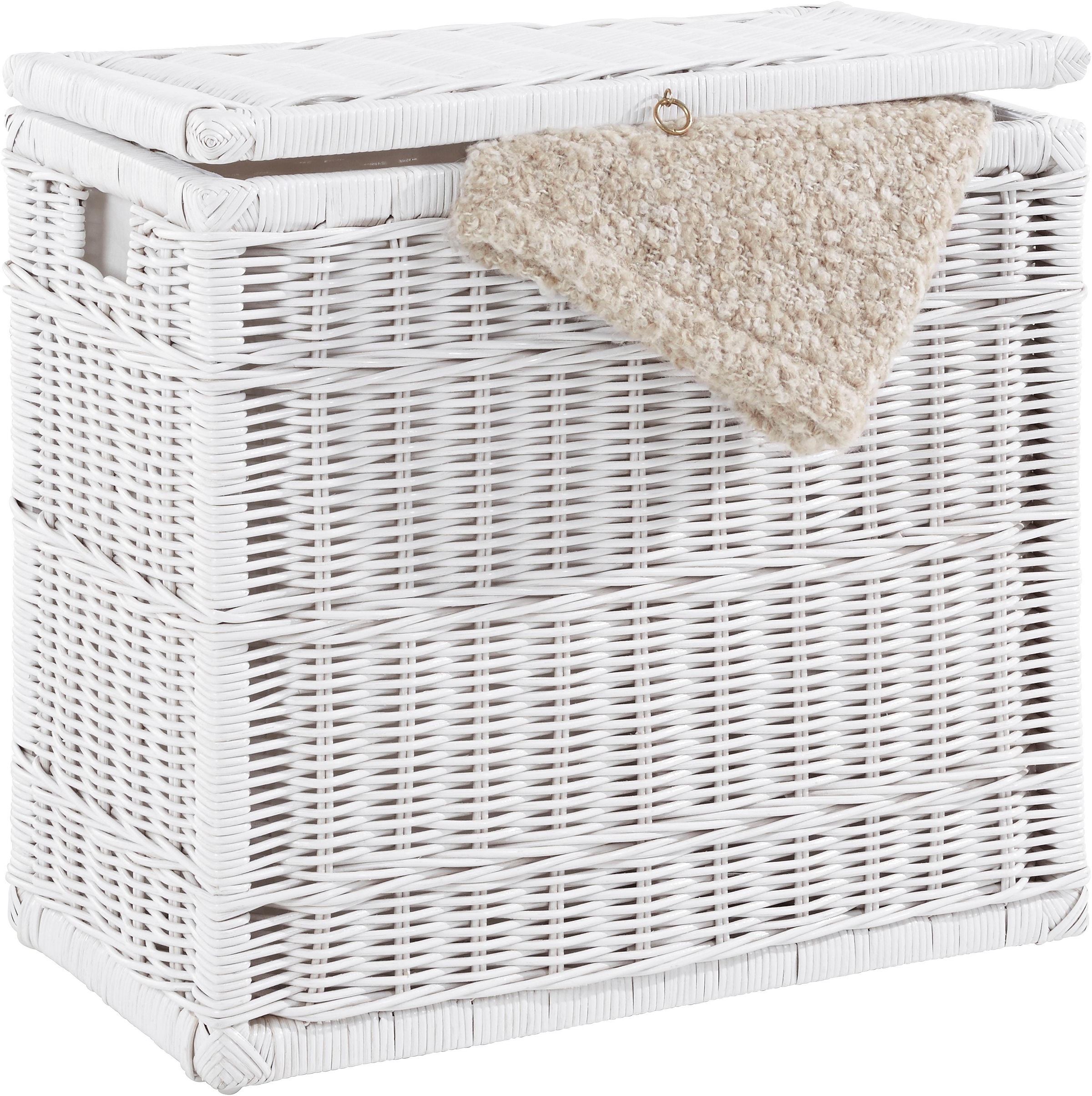 my home Wäschetruhe »Duo«, mit 2 Kammern günstig online kaufen