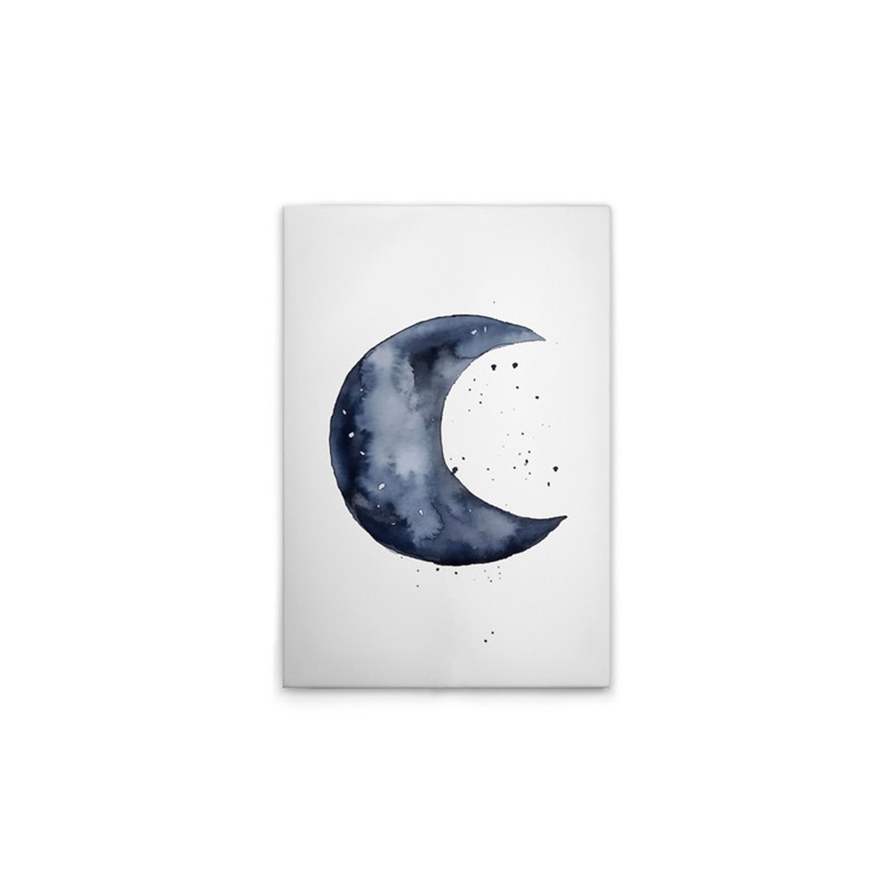 A.S. Création Leinwandbild »Blue Crescent - Wandbild Weiß Blau Keilrahmen K günstig online kaufen