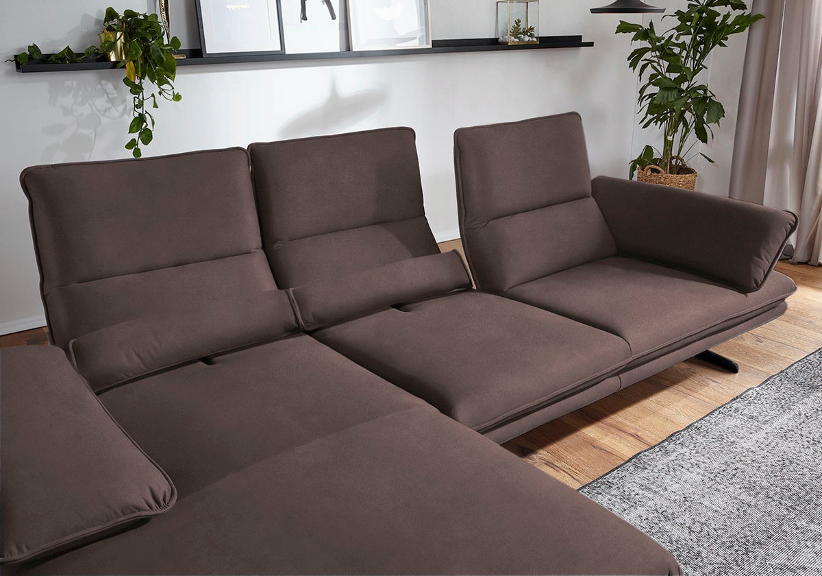 W.SCHILLIG Ecksofa »broadway, Designsofa mit tollem Sitzkomfort«, Sitztiefe günstig online kaufen