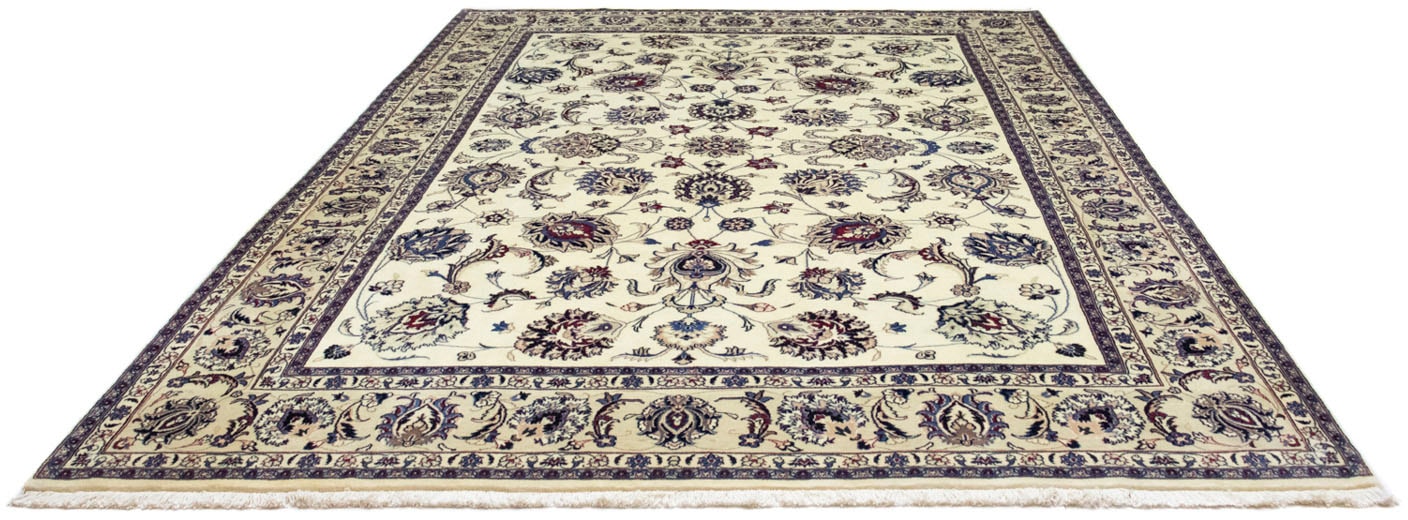 morgenland Wollteppich »Maschad Durchgemustert Beige 348 x 249 cm«, rechtec günstig online kaufen