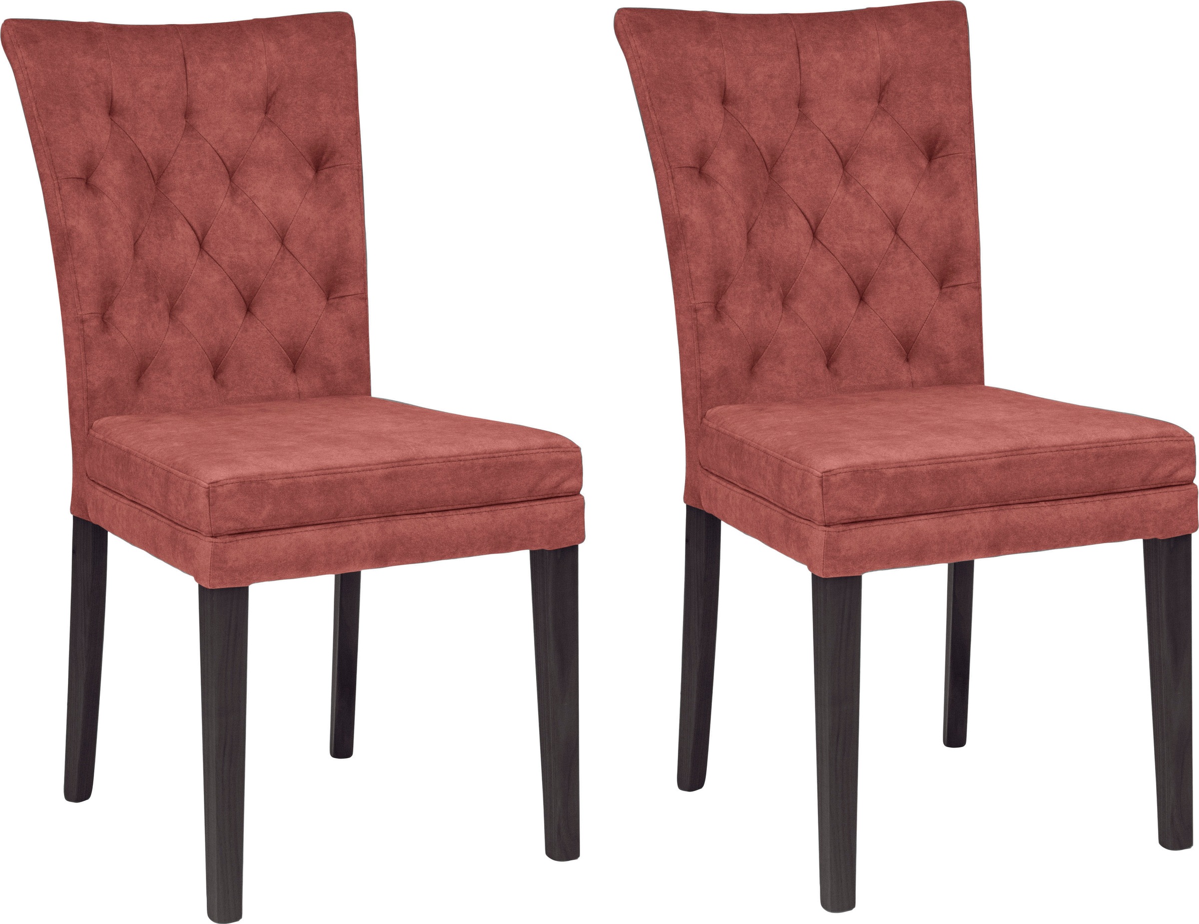 Home affaire 4-Fußstuhl »Colorado« (Set) 2 Stk.Beine aus Buche, wengefarben günstig online kaufen