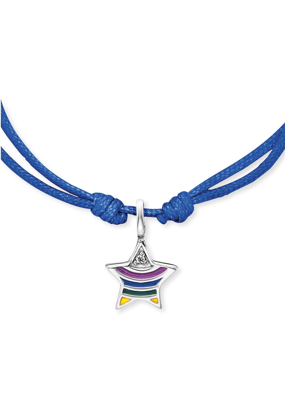 Herzengel Armband »Stern rainbow, HEB-STAR-RAINBOW«, mit Emaille