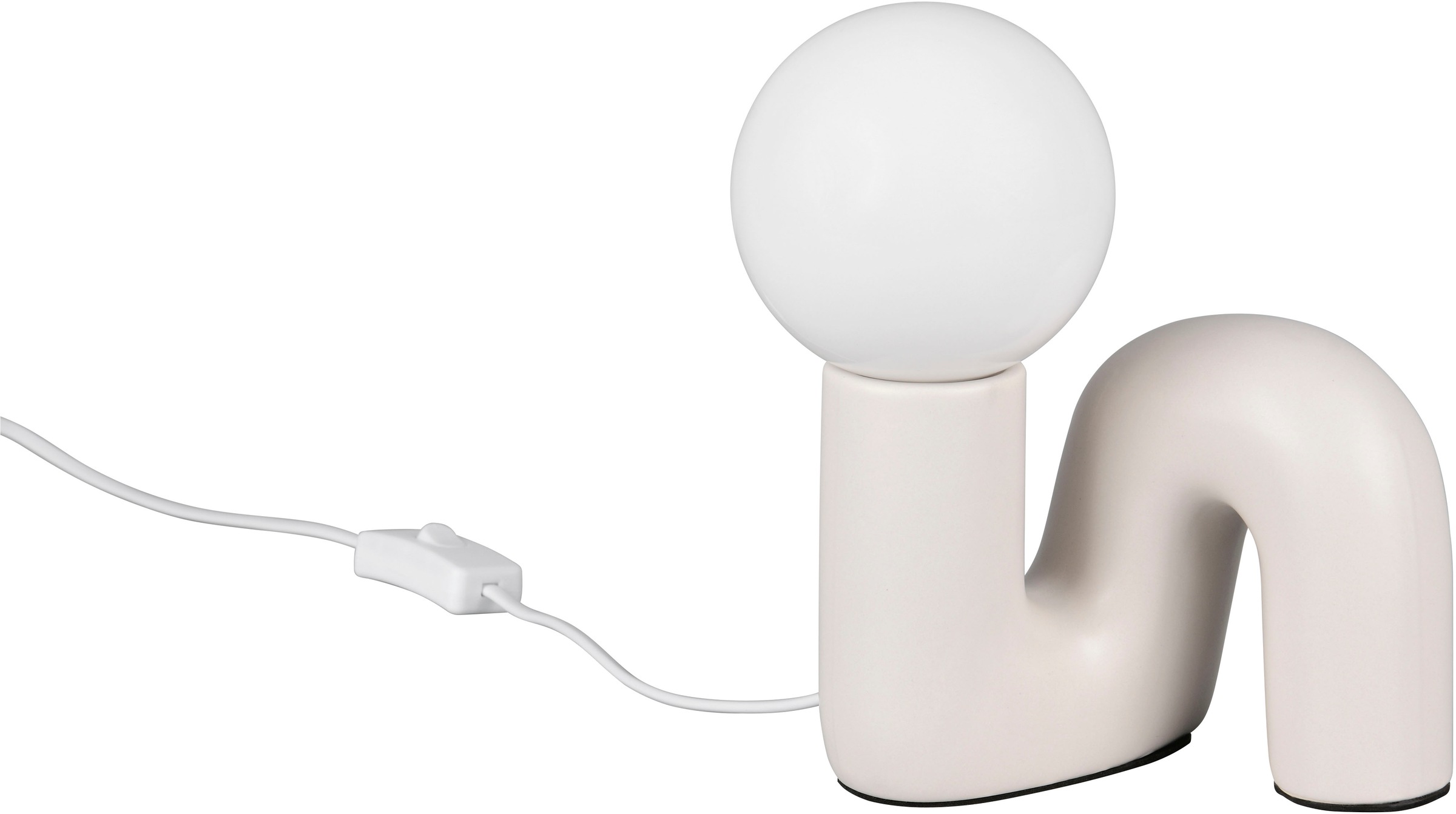 REALITY Leuchten Tischleuchte »QUINN, Keramik Tischlampe m. Glasschirm, Set inkl 2xG9 Leuchtmittel 3W« G9 2 Stk. Warmweiß Design Nachttischlampe, Schreibtischlampe Höhe 22cm, Glas Lampenschirm