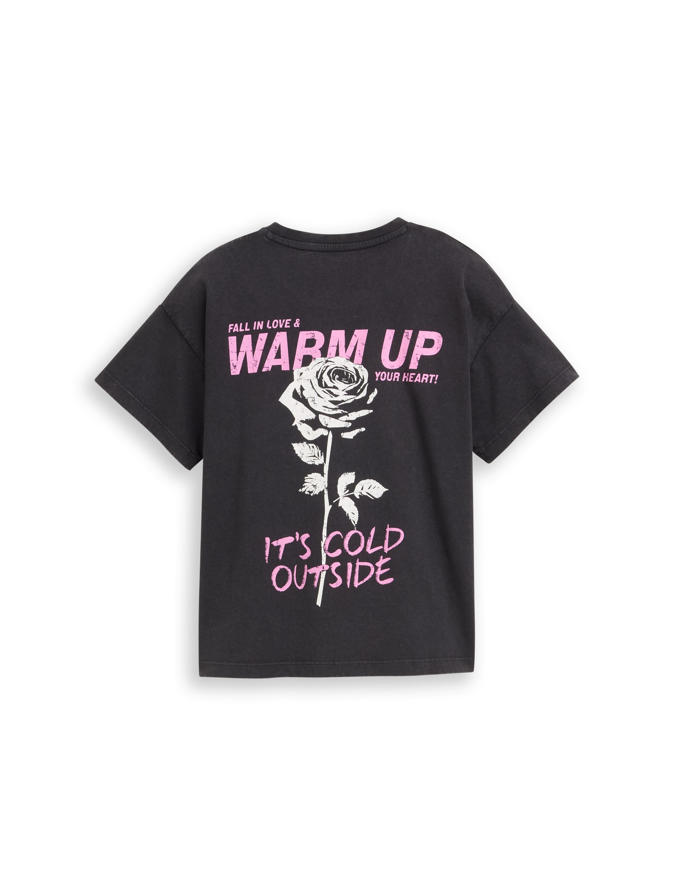 TOM TAILOR T-Shirt mit Front- und Rückenprint