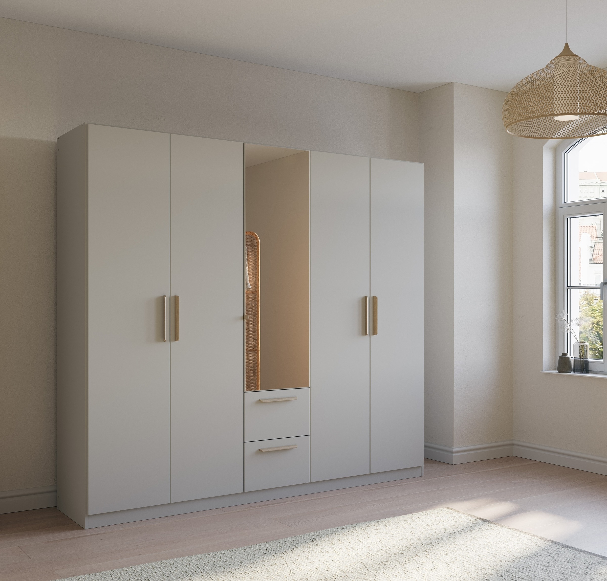 rauch Kleiderschrank »Skandi by Quadra Spin Schlafzimmerschrank«, im Landha günstig online kaufen