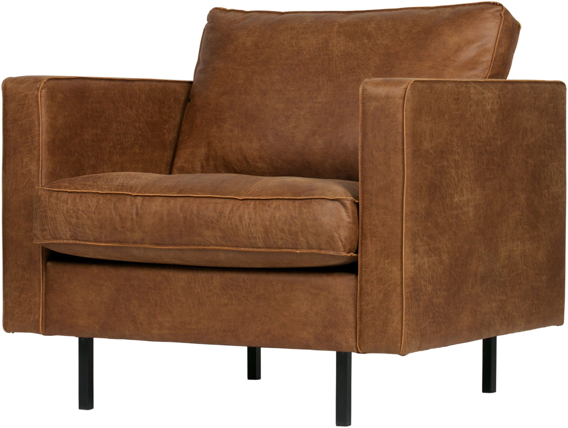 WOOOD Sessel »Rodeo Classic«, frei im Raum stellbar, mit recyceltem Leder, günstig online kaufen