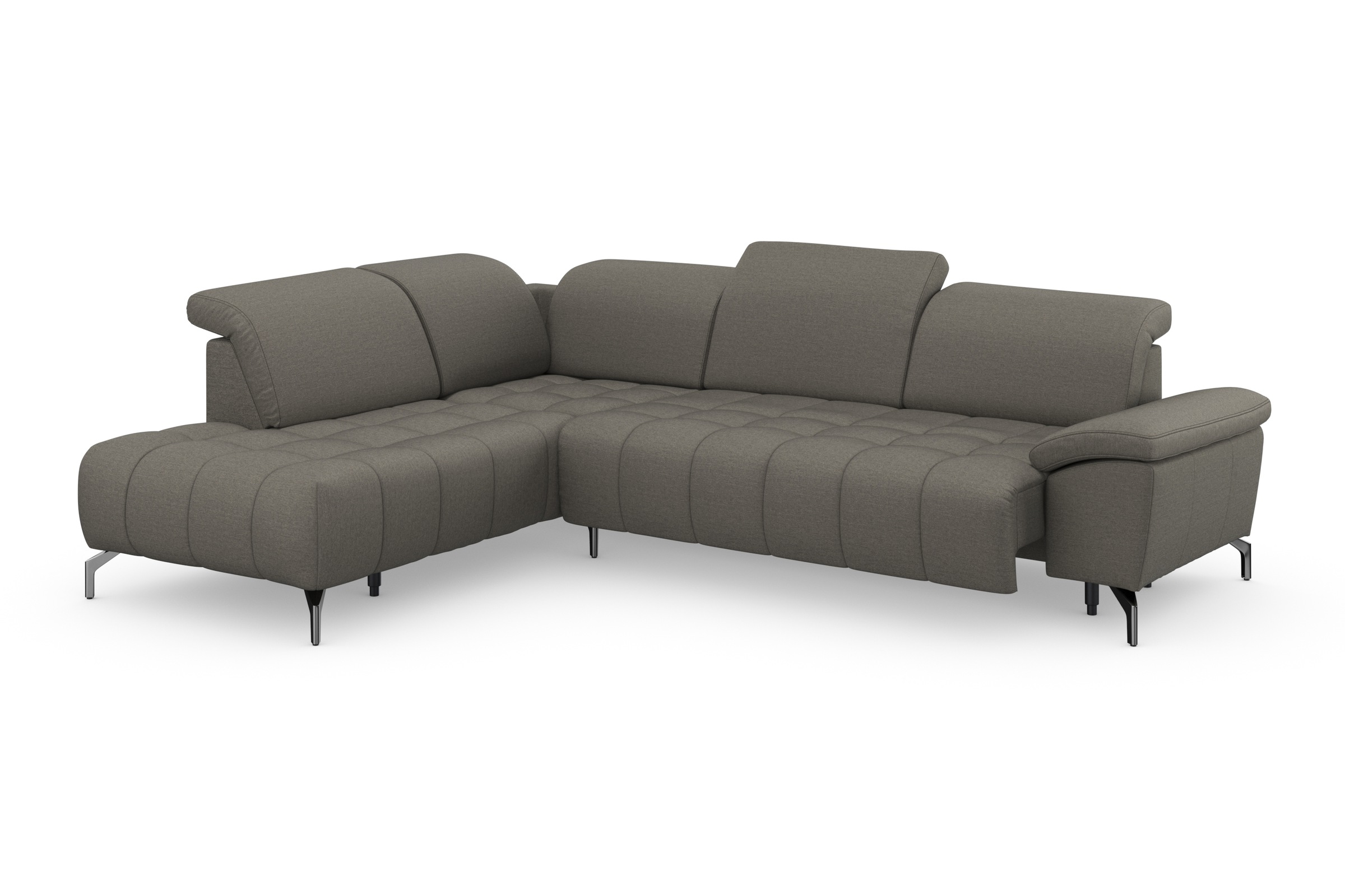 sit&more Ecksofa »Cool L-Form«, wahlweise mit Kopfteilverstellung und Vorziehsitz motorisch