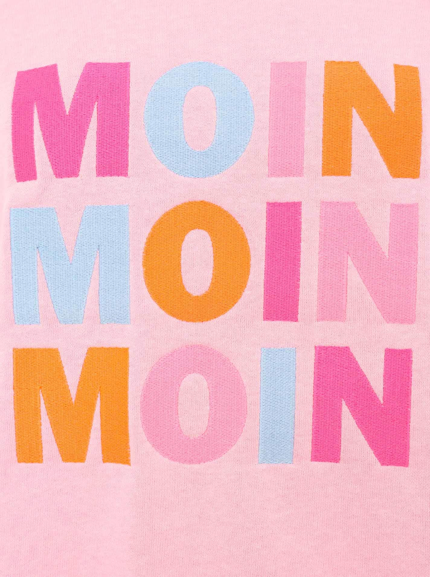 Zwillingsherz Sweatshirt »"MOIN MOIN MOIN"«, mit Used-Look Kanten und nordischem Gruß
