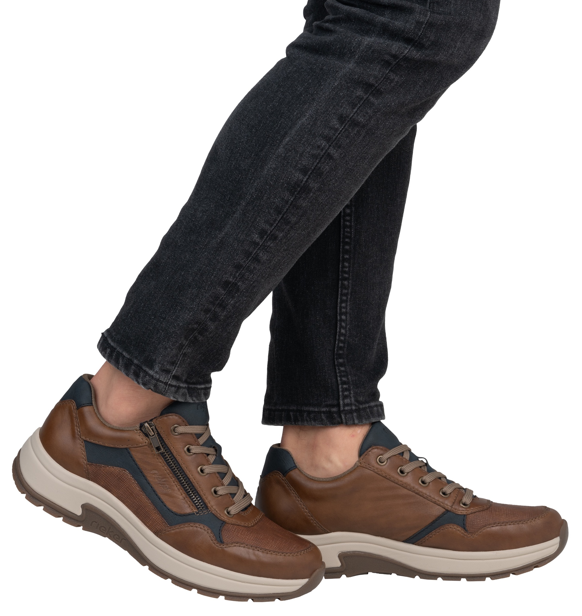 Rieker Sneaker  , Halbschuh, Freizeitschuh, Schnürschuh in bequemer Form