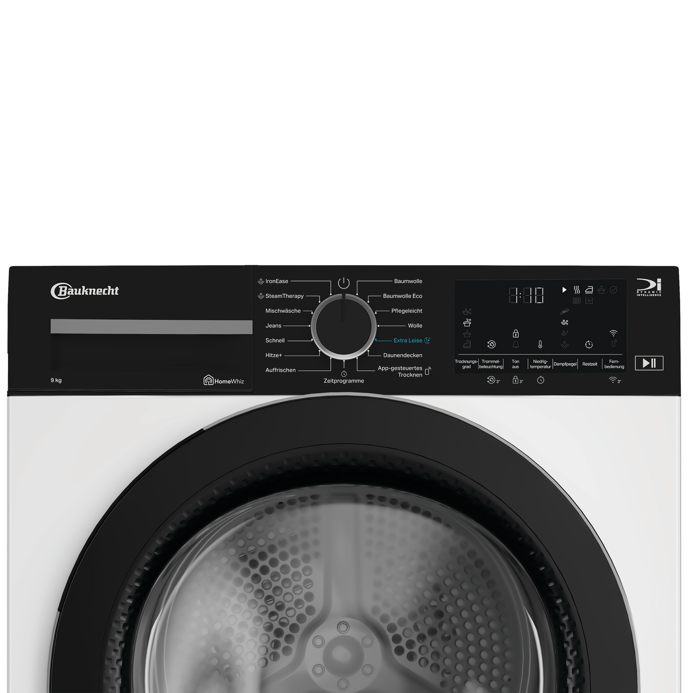 BAUKNECHT Wärmepumpentrockner »BT 95C WBS«, IronEase - Bügelfrei auf Knopfdruck, Silent Spin - leises Trocknen